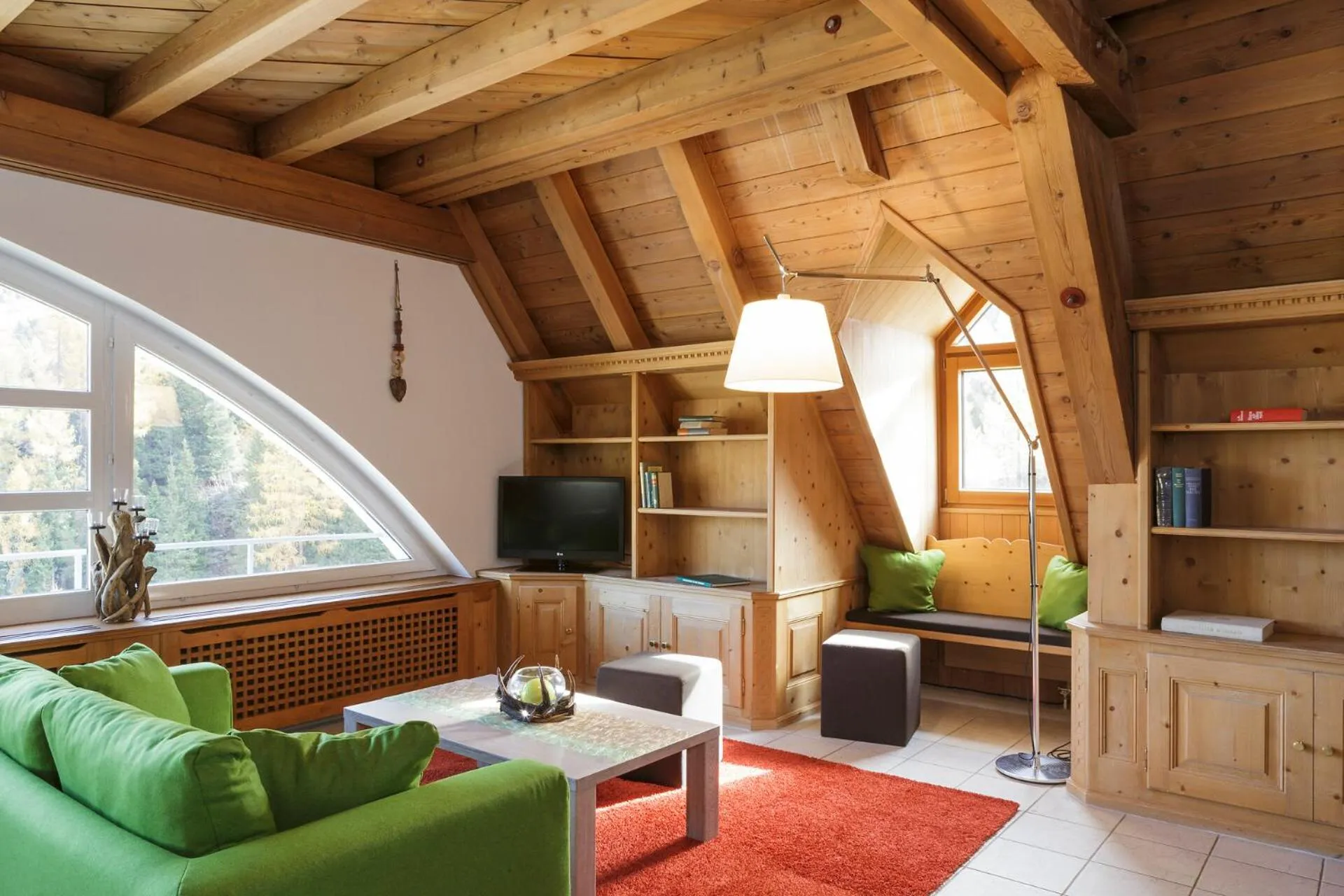 Living room in Hotel Schweizerhof Sils Maria, a Faern Collection Hotel