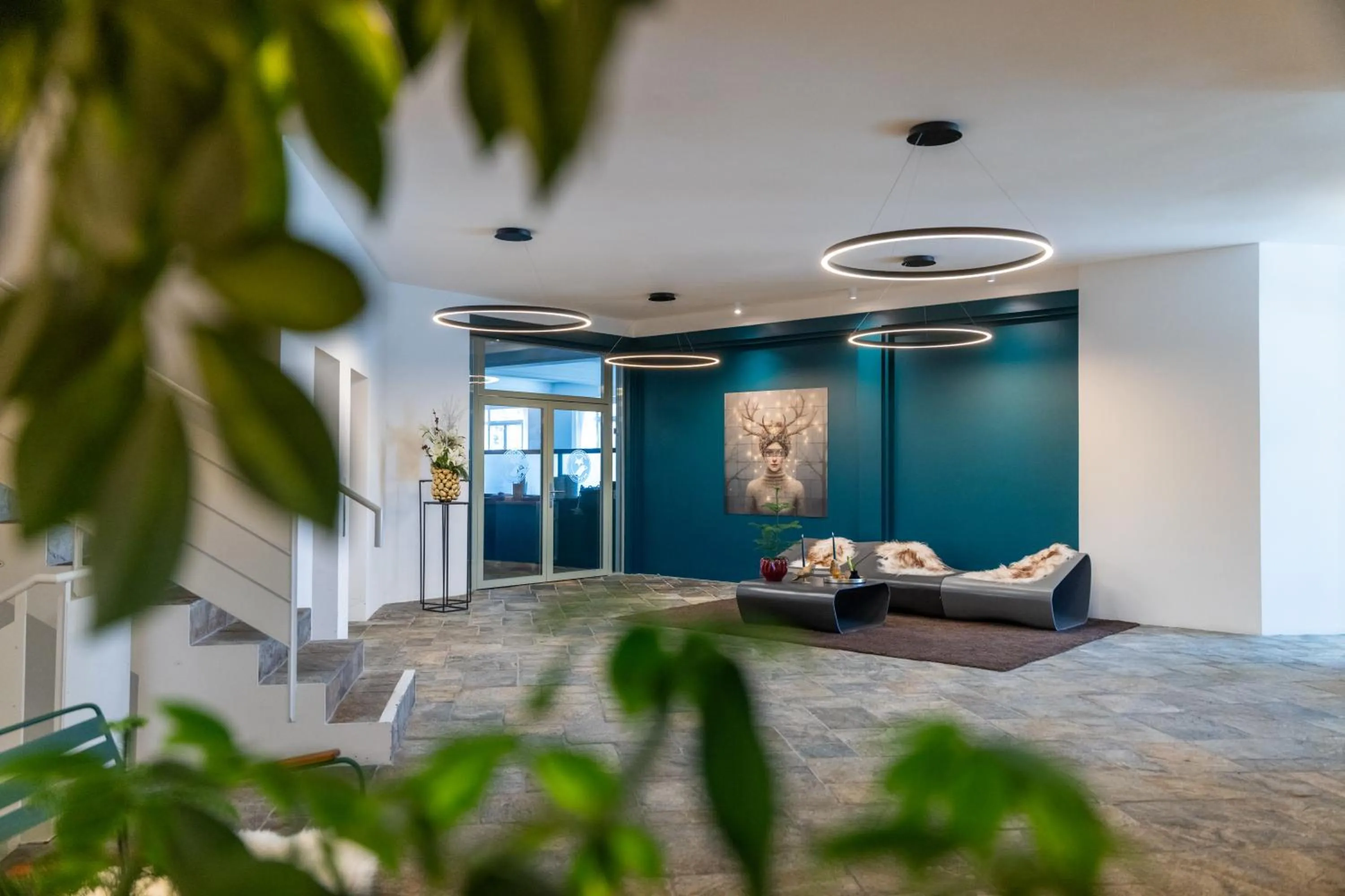 Lobby or reception in Hotel Schweizerhof Sils Maria, a Faern Collection Hotel