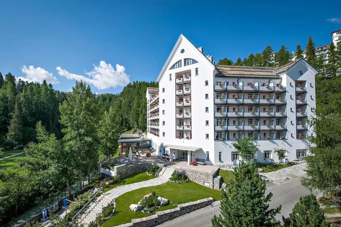 Property building in Hotel Schweizerhof Sils Maria, a Faern Collection Hotel Property building in Hotel Schweizerhof Sils Maria, a Faern Collection Hotel