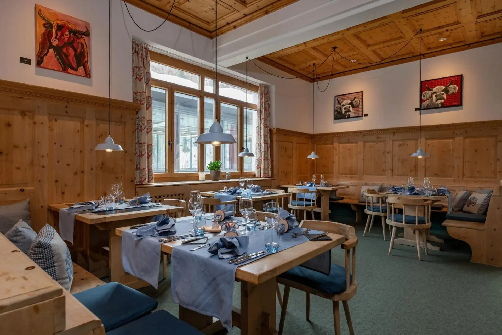 Restaurant/places to eat in Hotel Schweizerhof Sils Maria, a Faern Collection Hotel Restaurant/places to eat in Hotel Schweizerhof Sils Maria, a Faern Collection Hotel