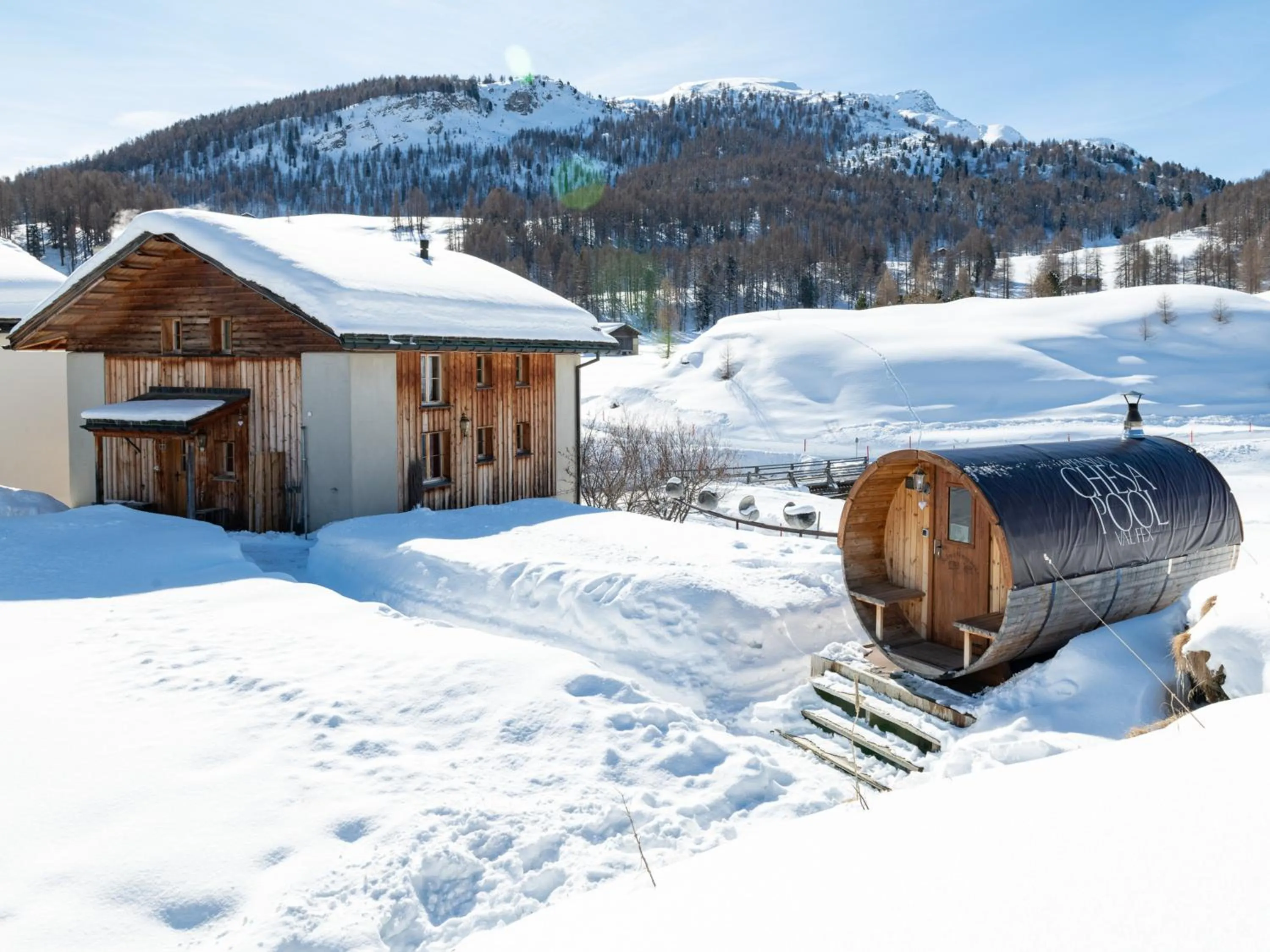 Property building in Hotel Chesa Pool