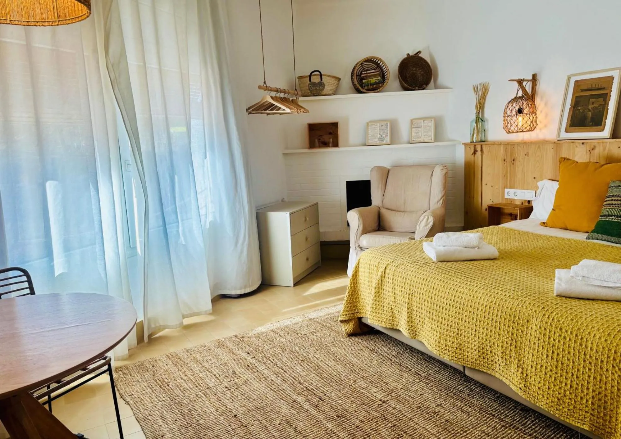 Bed in Hostal Sa Teula