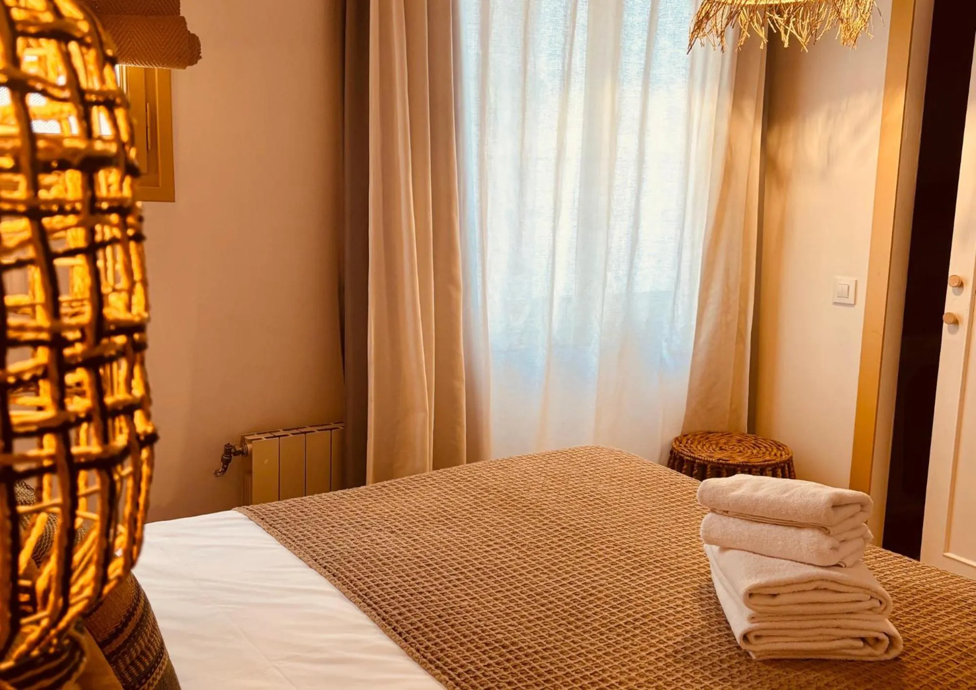 Bed in Hostal Sa Teula