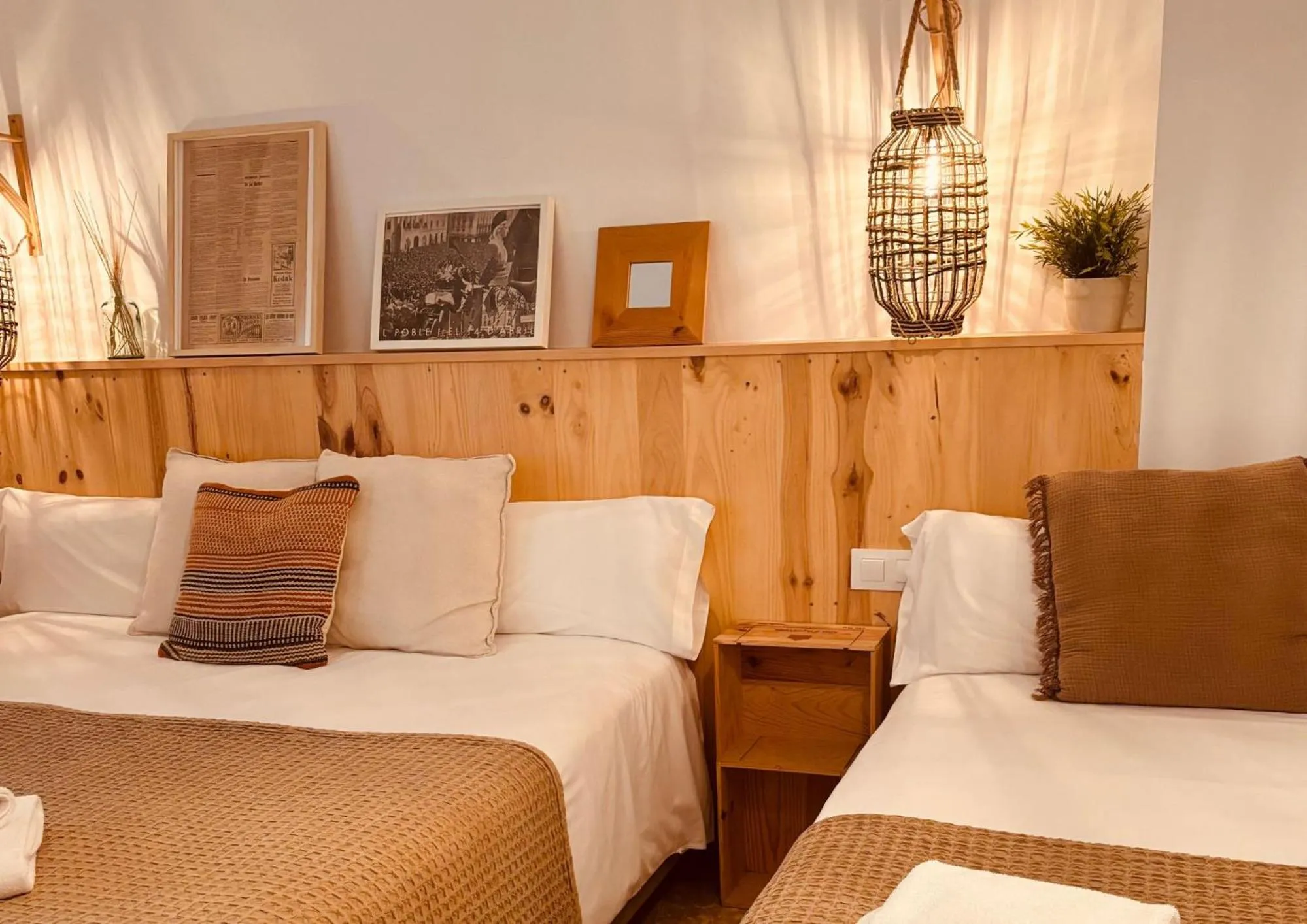 Bed in Hostal Sa Teula