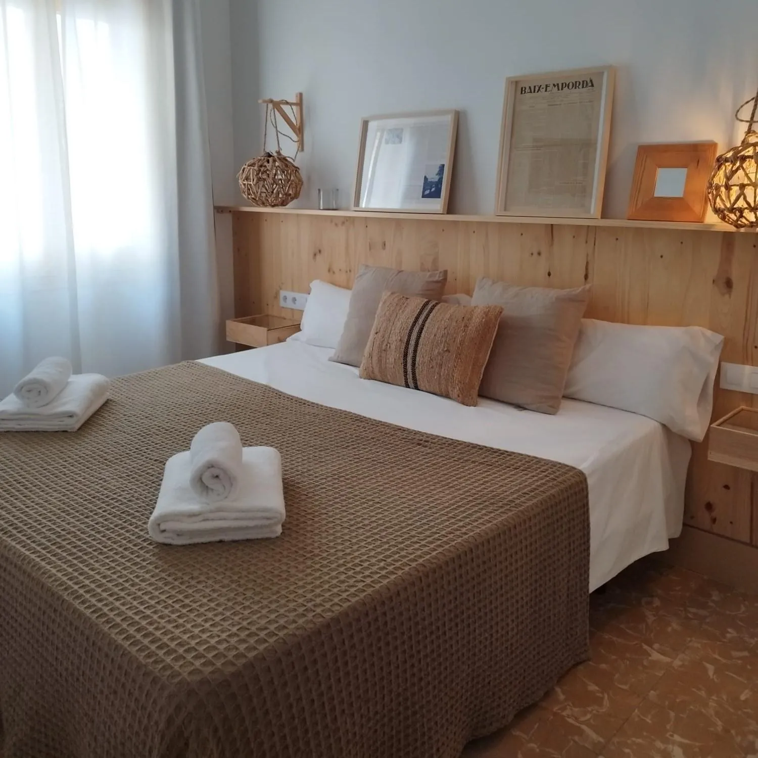 Bed in Hostal Sa Teula