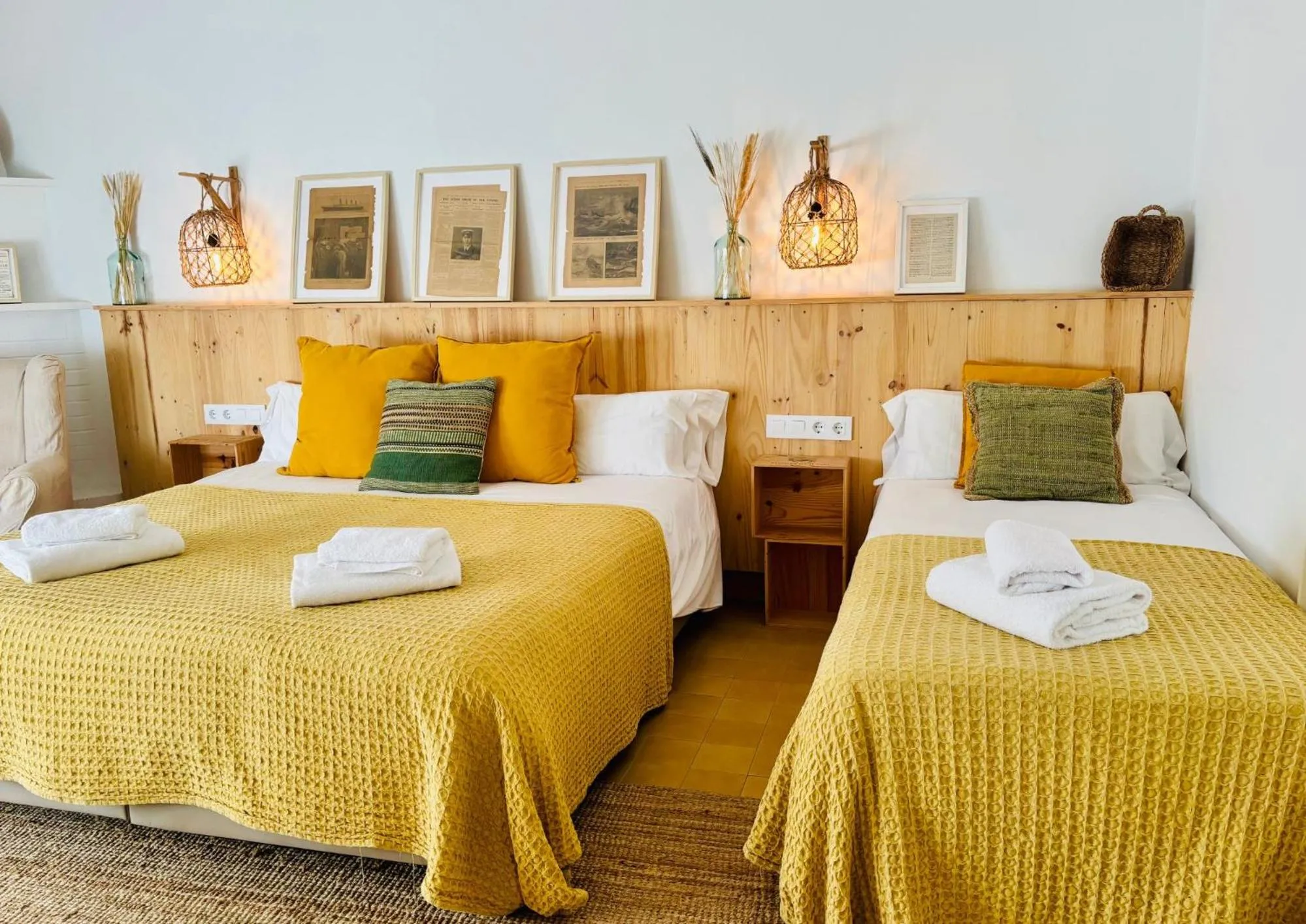 Bed in Hostal Sa Teula