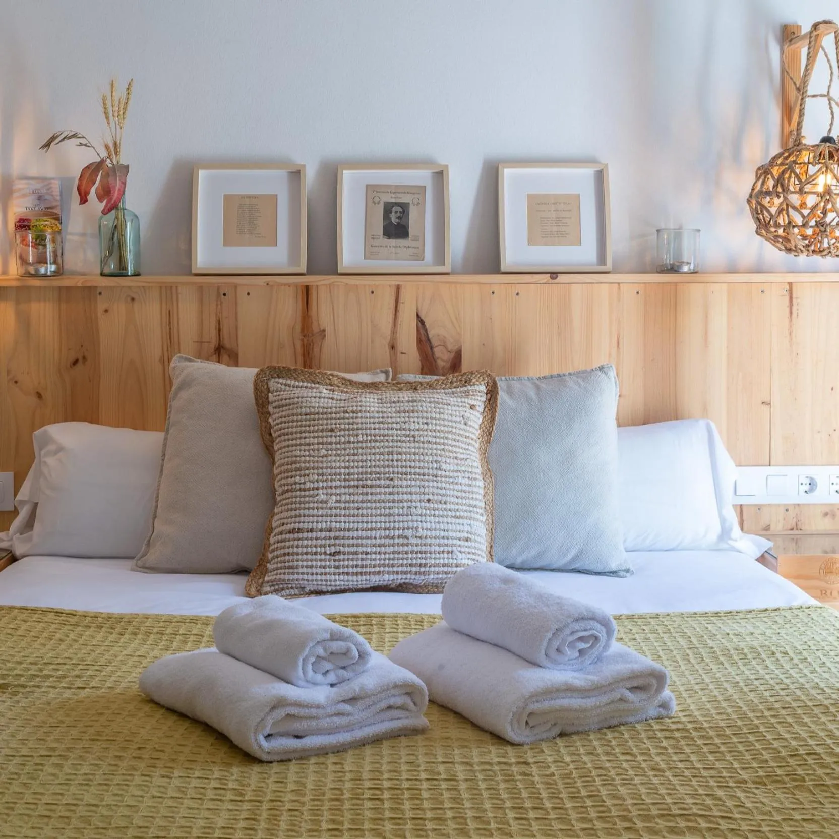 Bed in Hostal Sa Teula