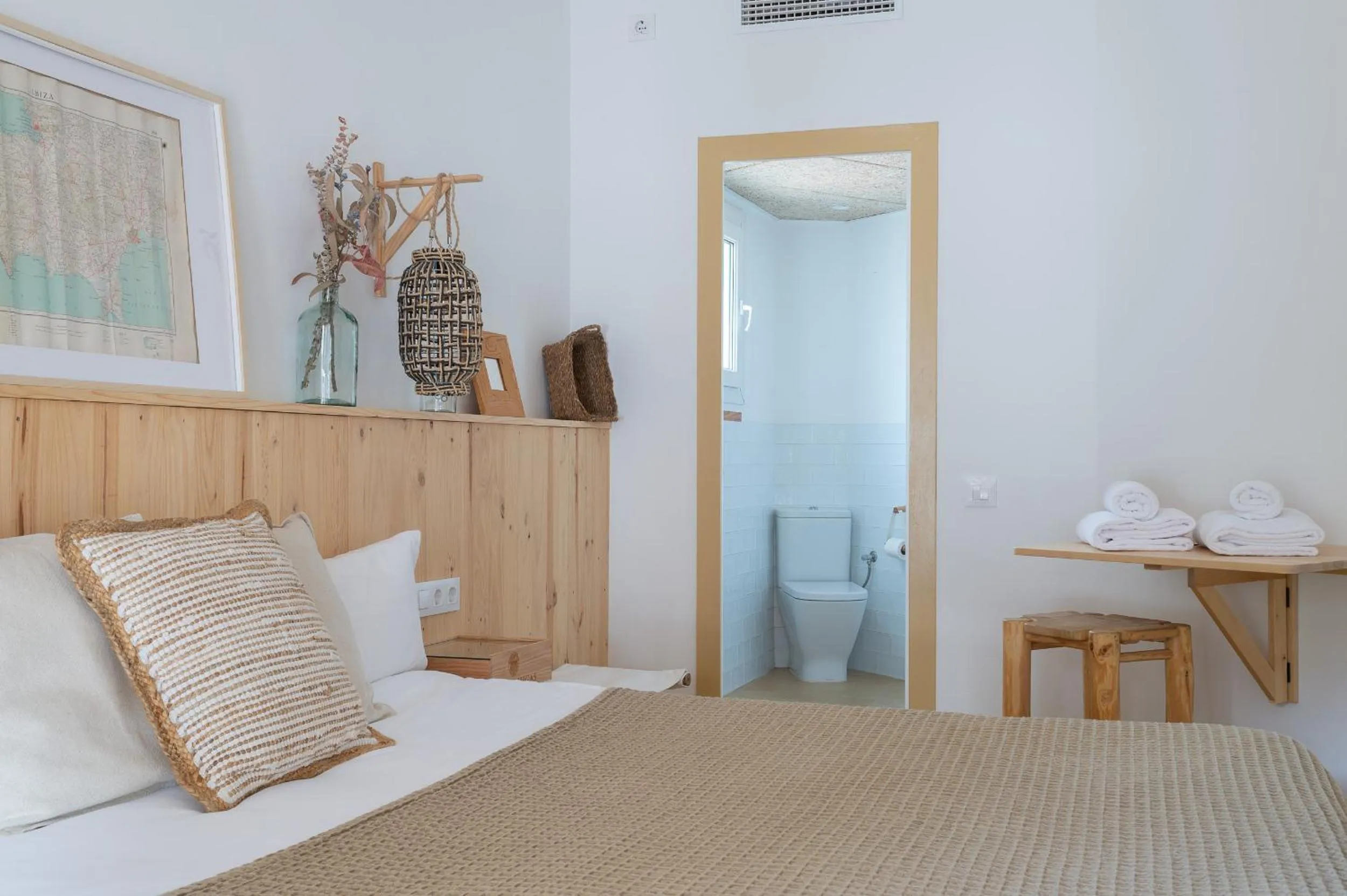 Bed in Hostal Sa Teula