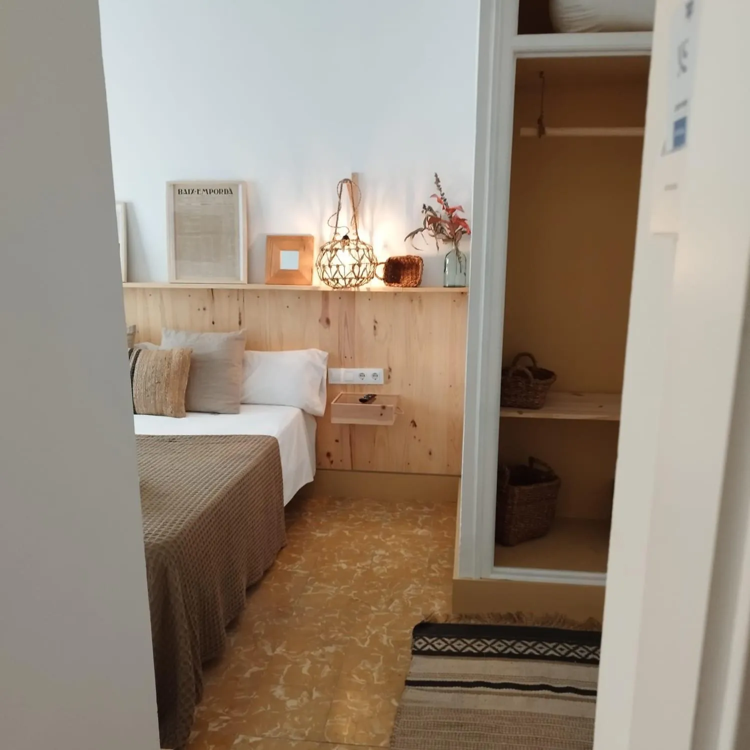 Bed in Hostal Sa Teula