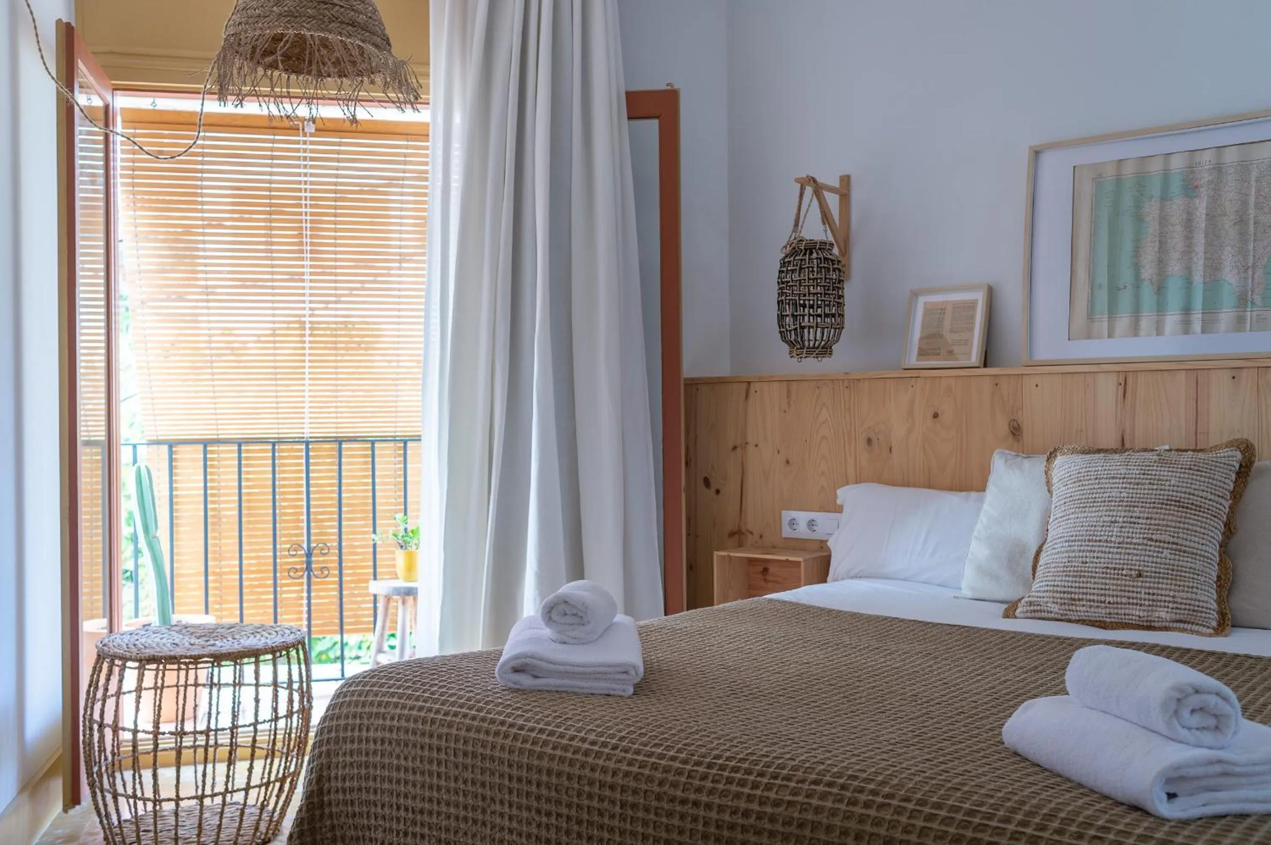 Bed in Hostal Sa Teula