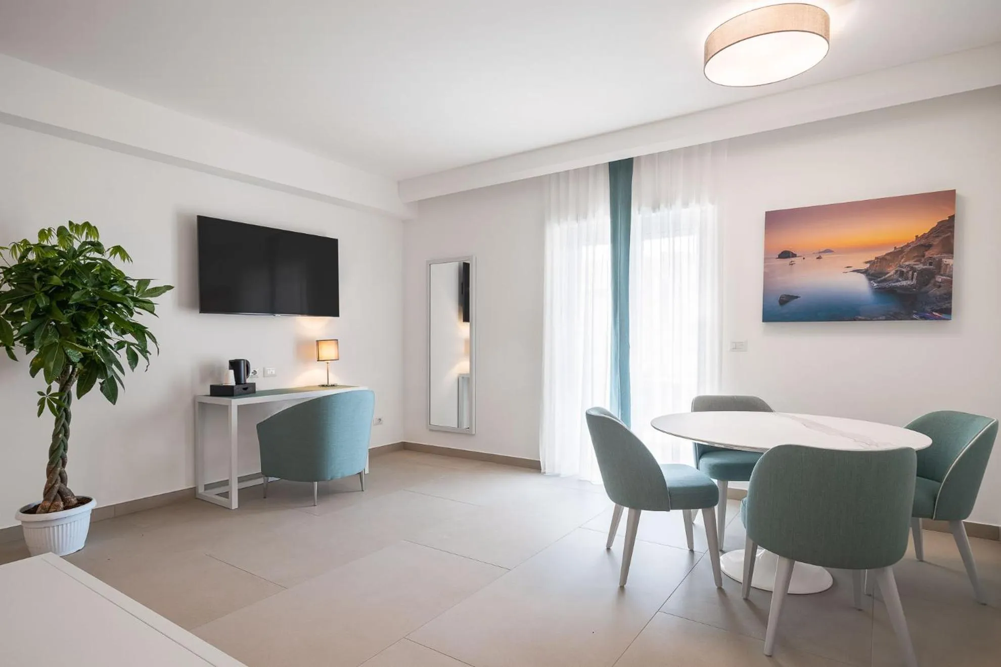 Living room in Seaside Hotel