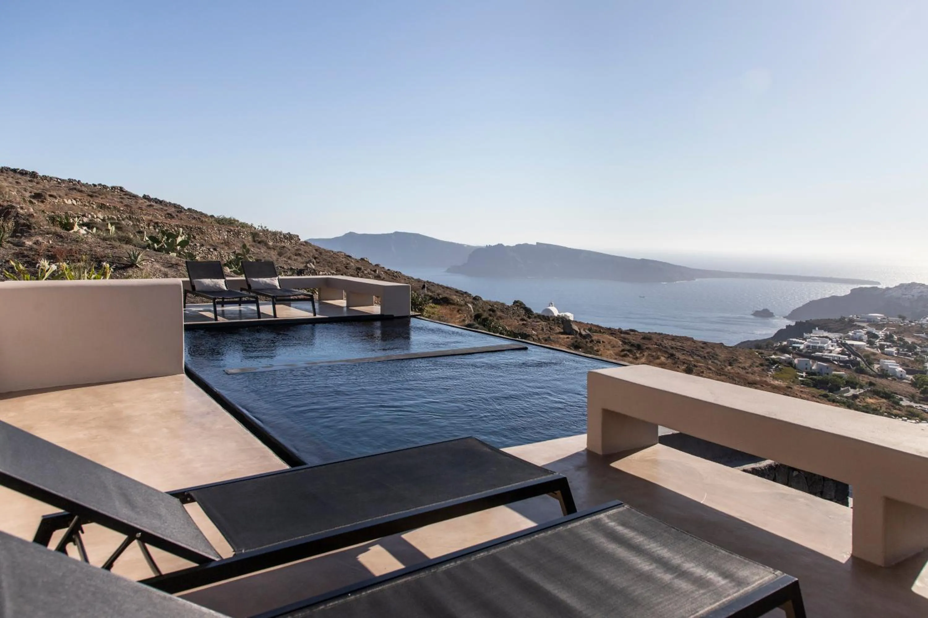 Pool view in Nimbus Santorini