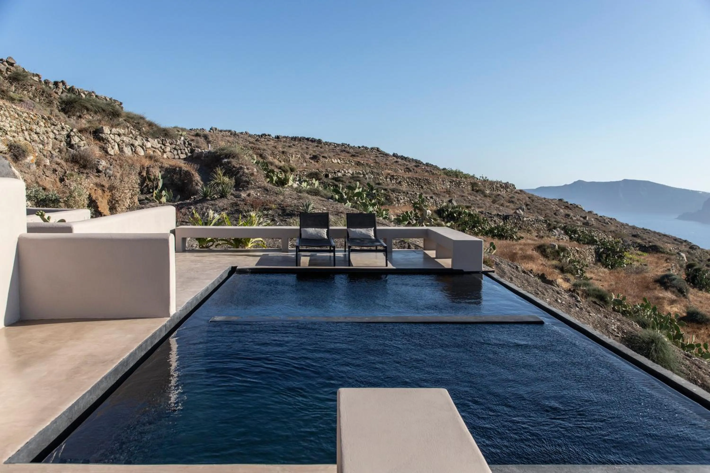 Pool view in Nimbus Santorini
