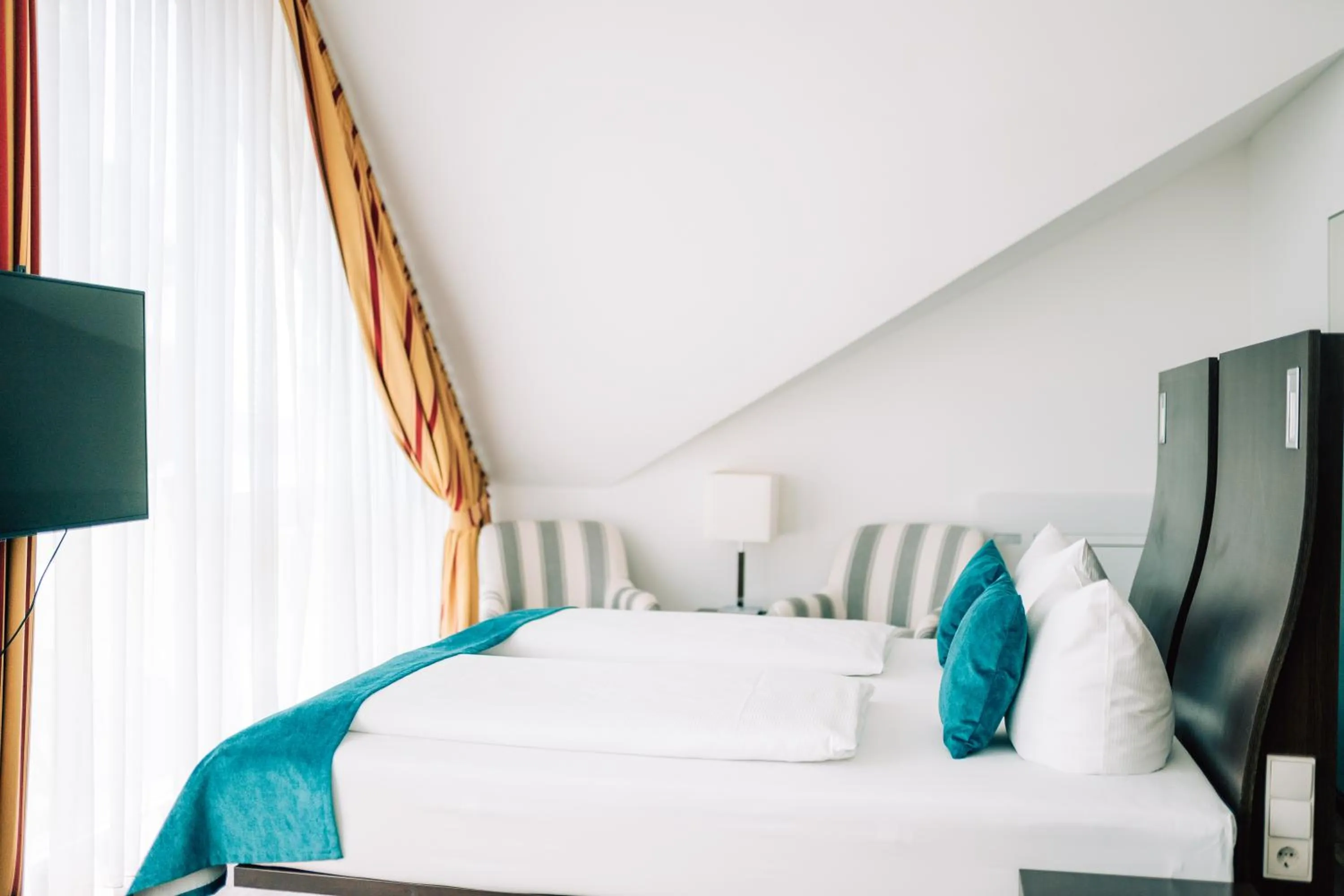 Bedroom, Bed in DämeritzSeehotel