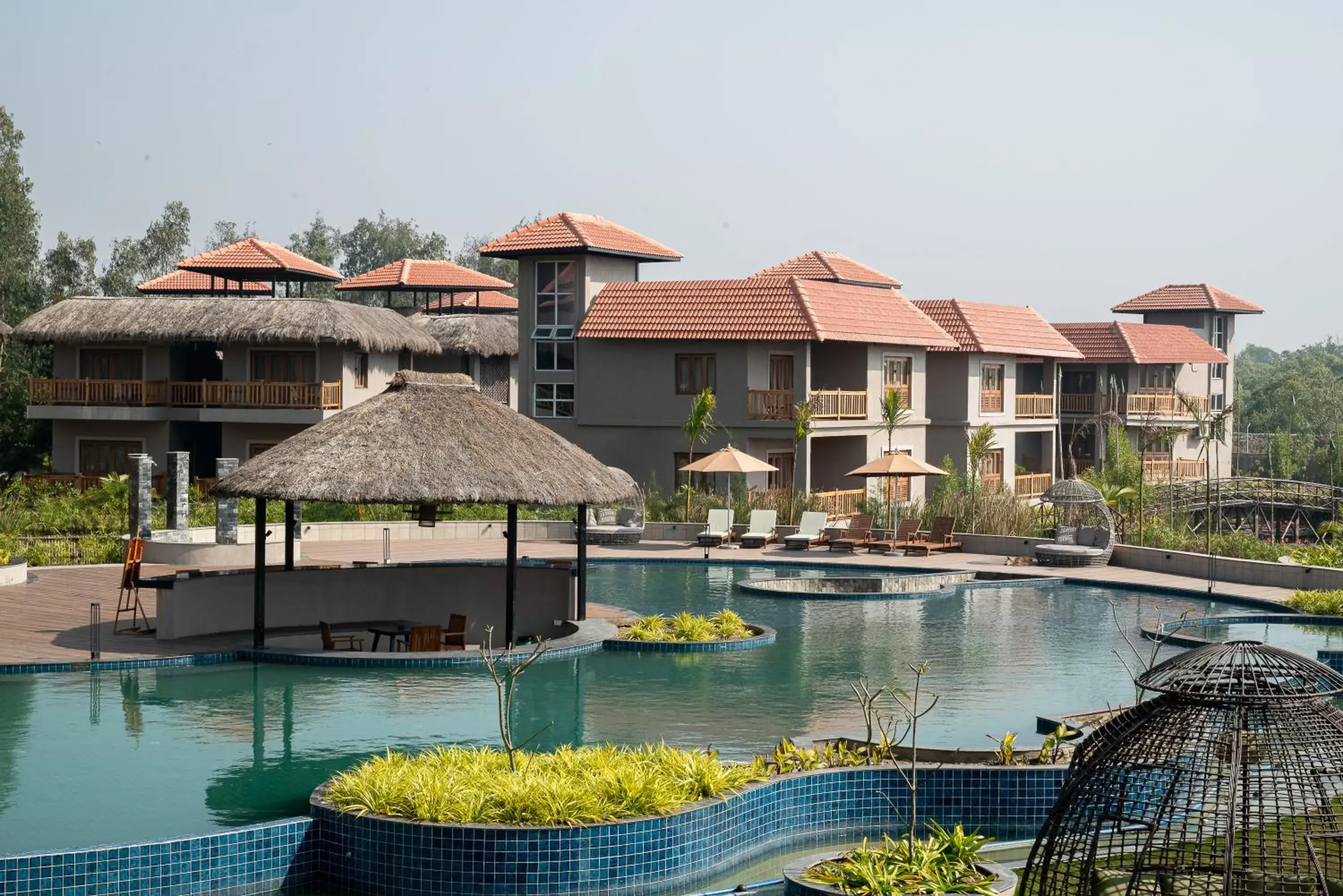 Swimming pool in Hotel Sonar Bangla Sundarban Swimming pool in Hotel Sonar Bangla Sundarban