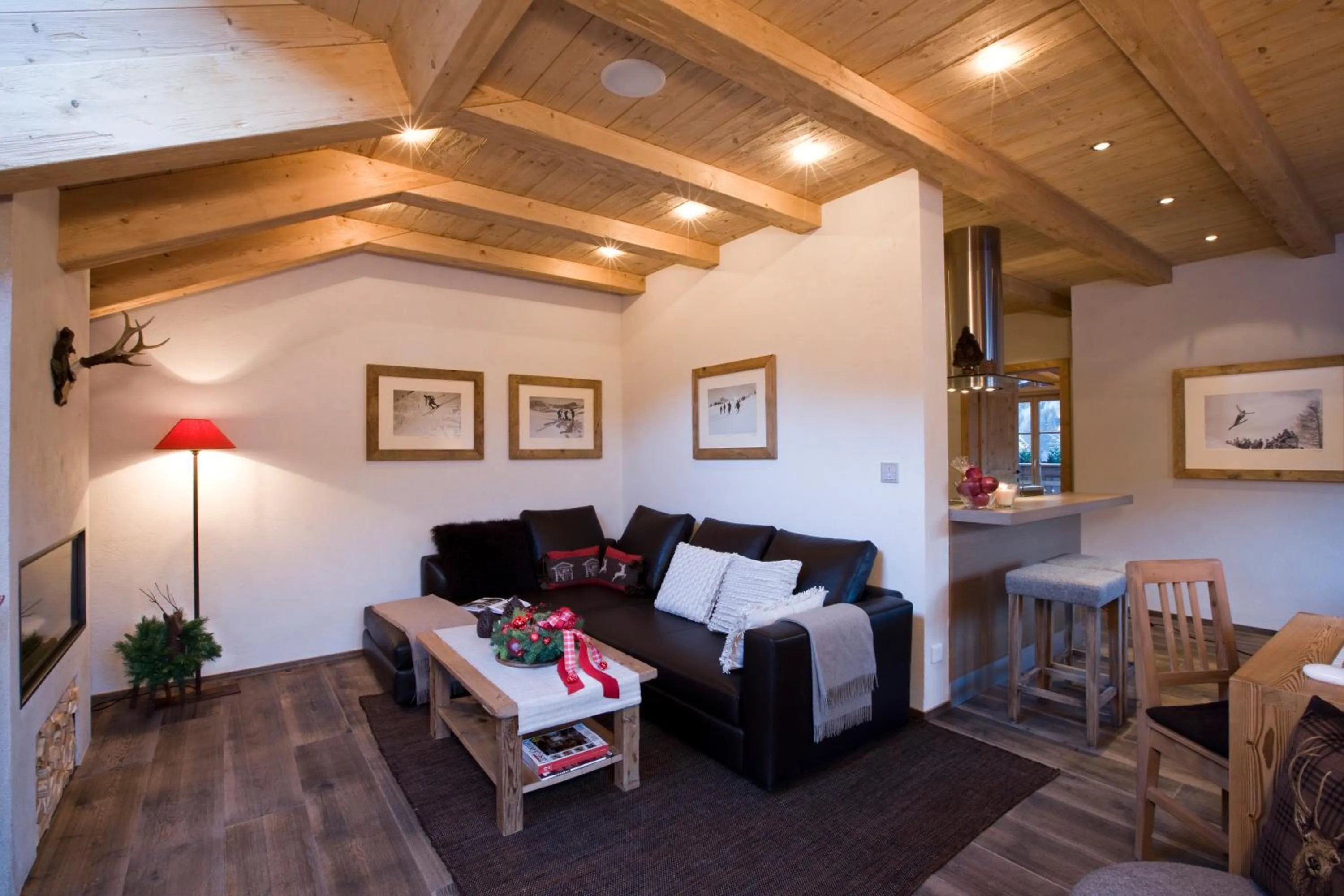 Living room in Chalet Corvara