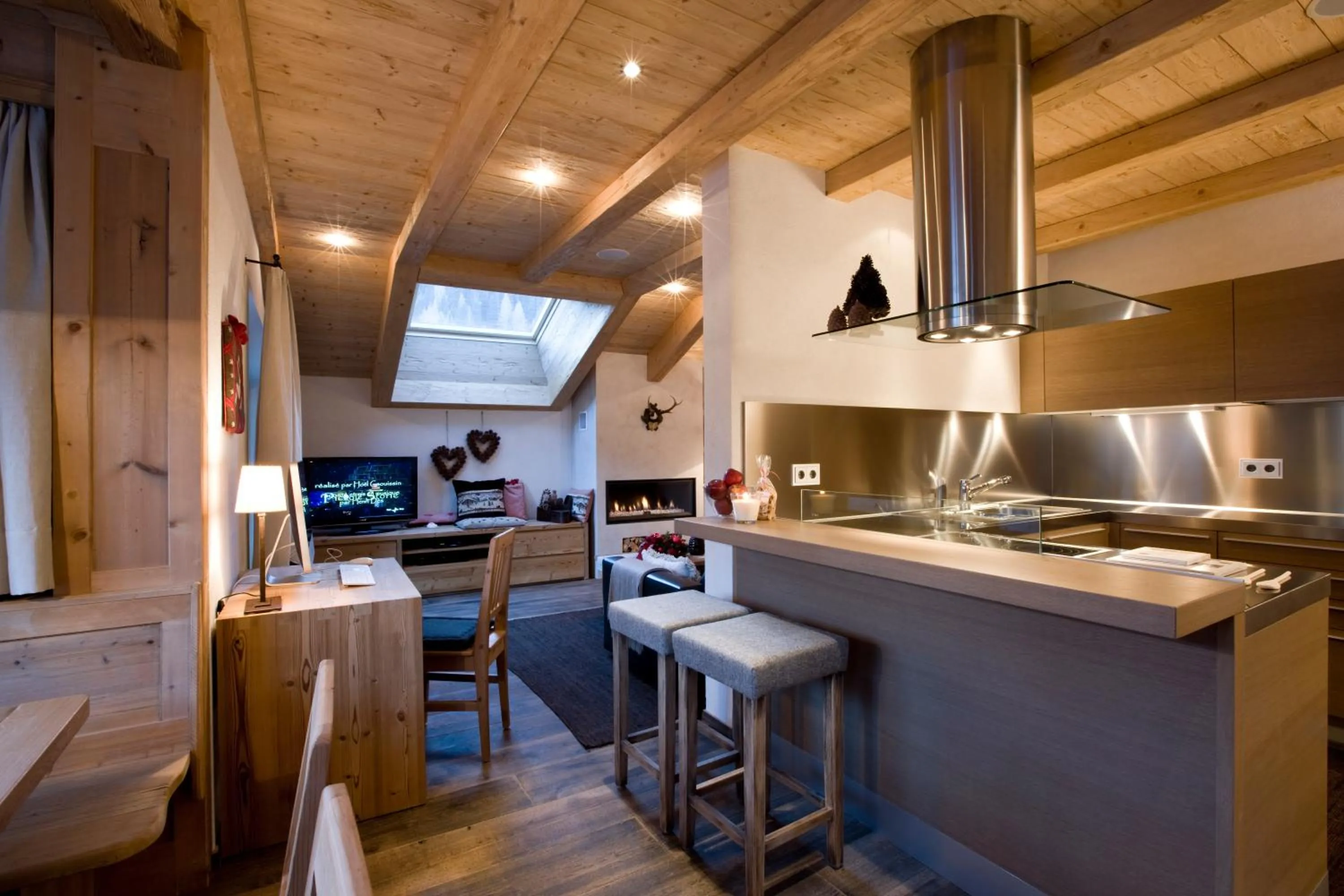 Kitchen or kitchenette in Chalet Corvara