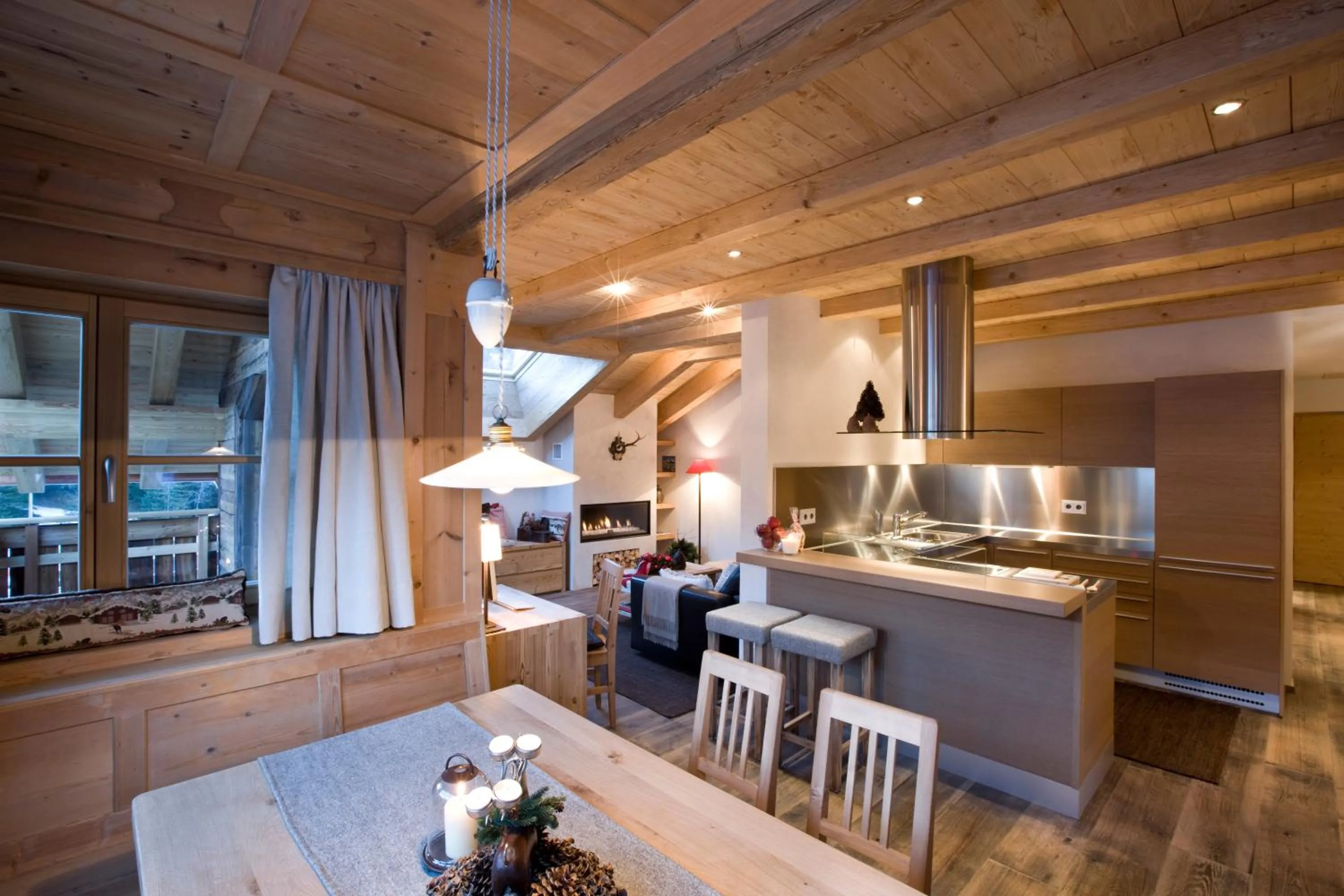 Kitchen or kitchenette in Chalet Corvara