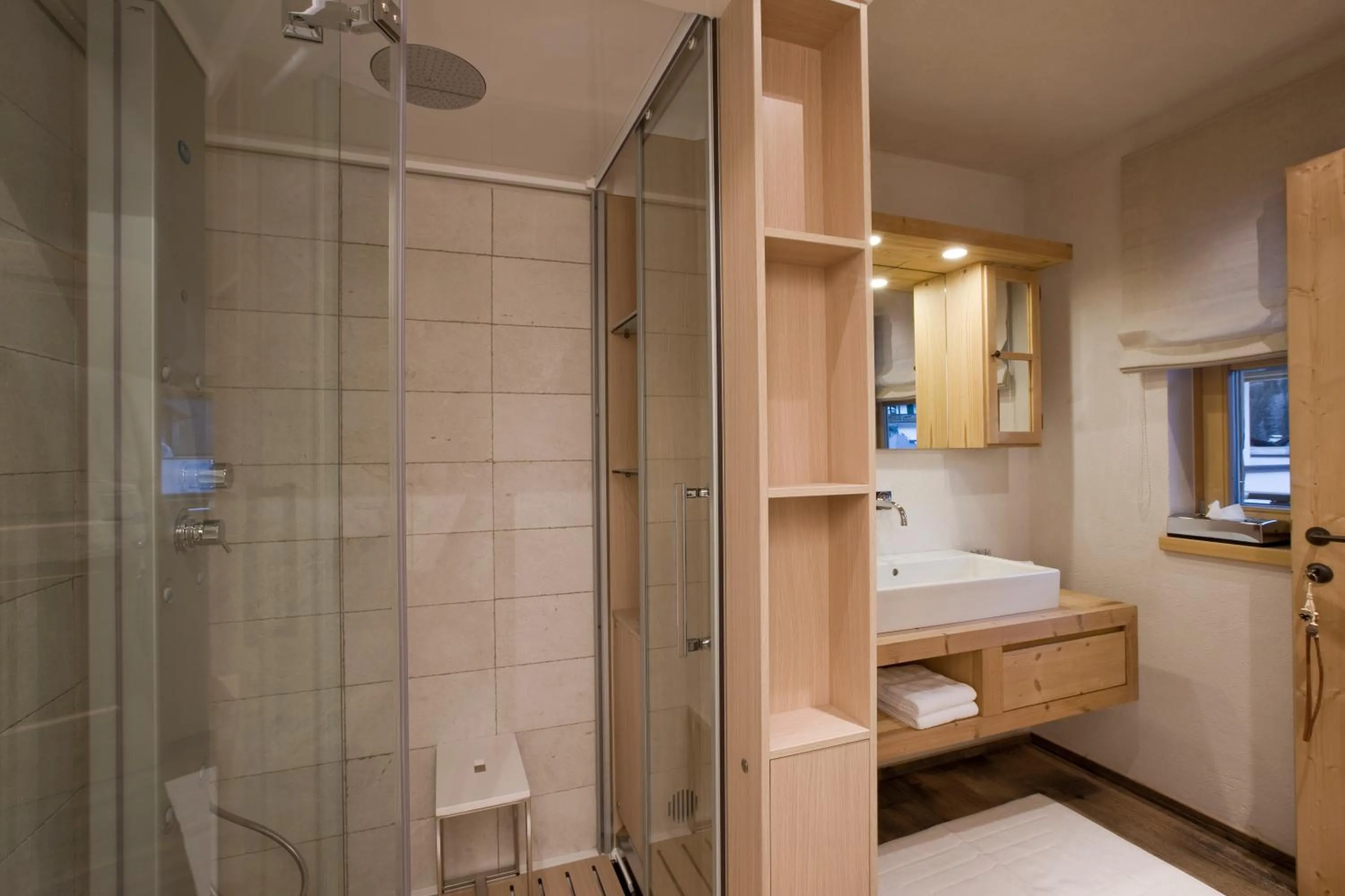 Steam room in Chalet Corvara