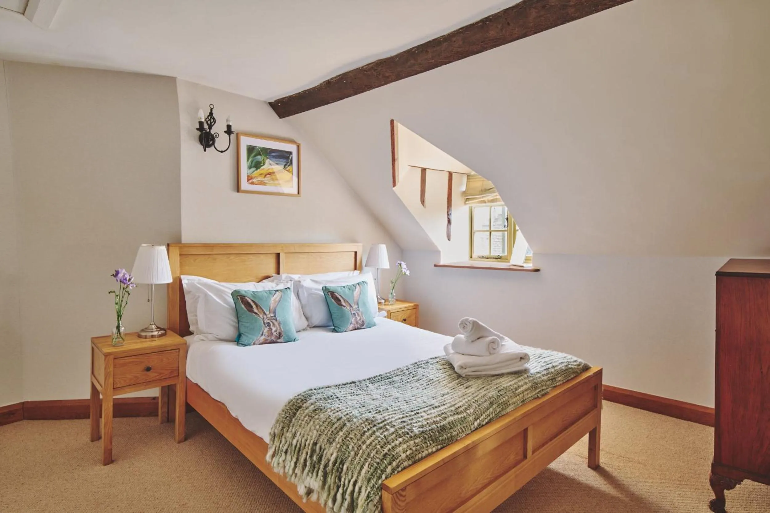 Bedroom, Bed in Coniston House - Eco Hot Tub