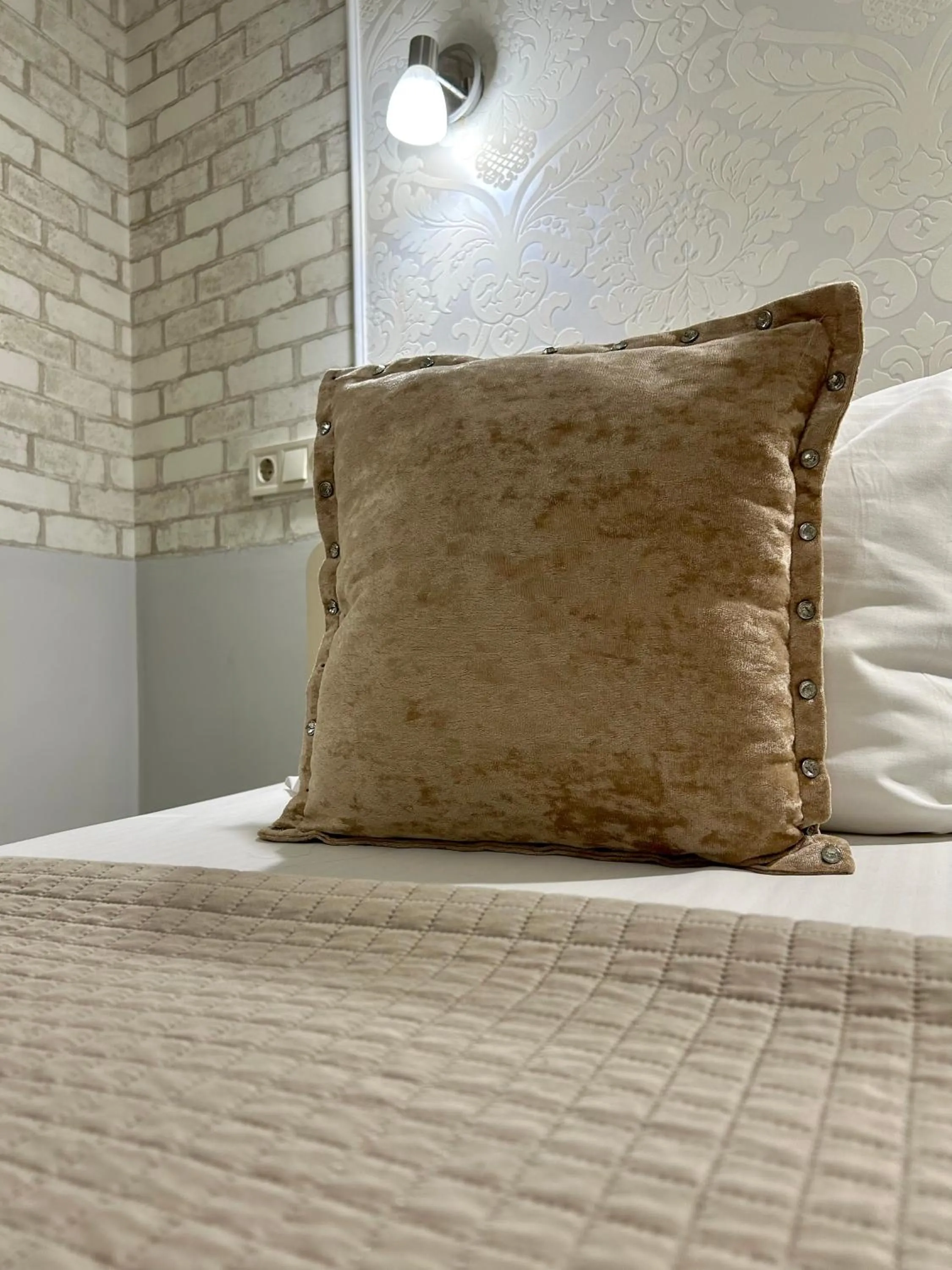 Decorative detail, Bed in Budget Family Hotel