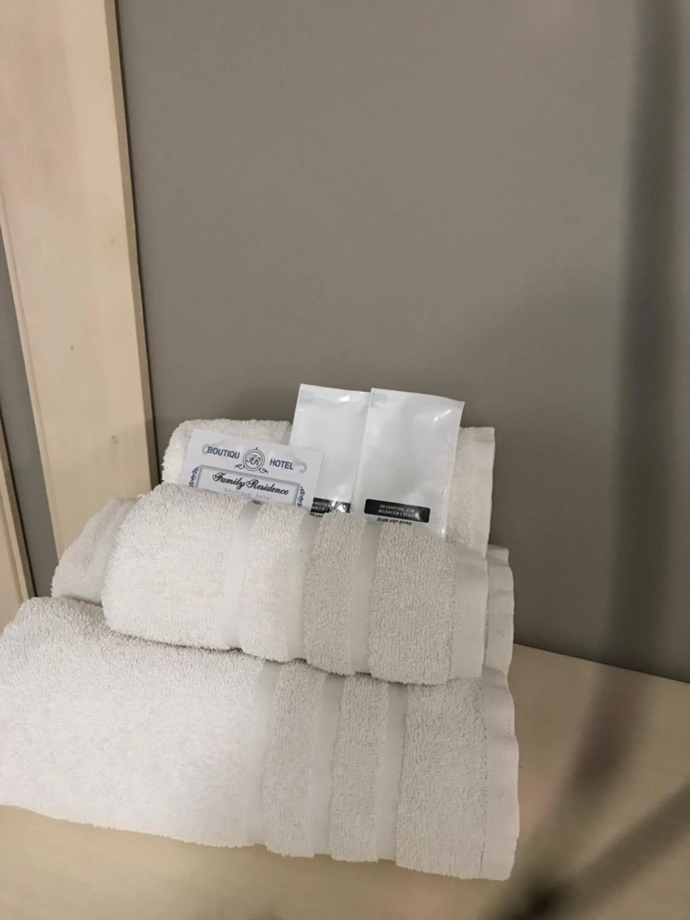 towels, Bed in Budget Family Hotel