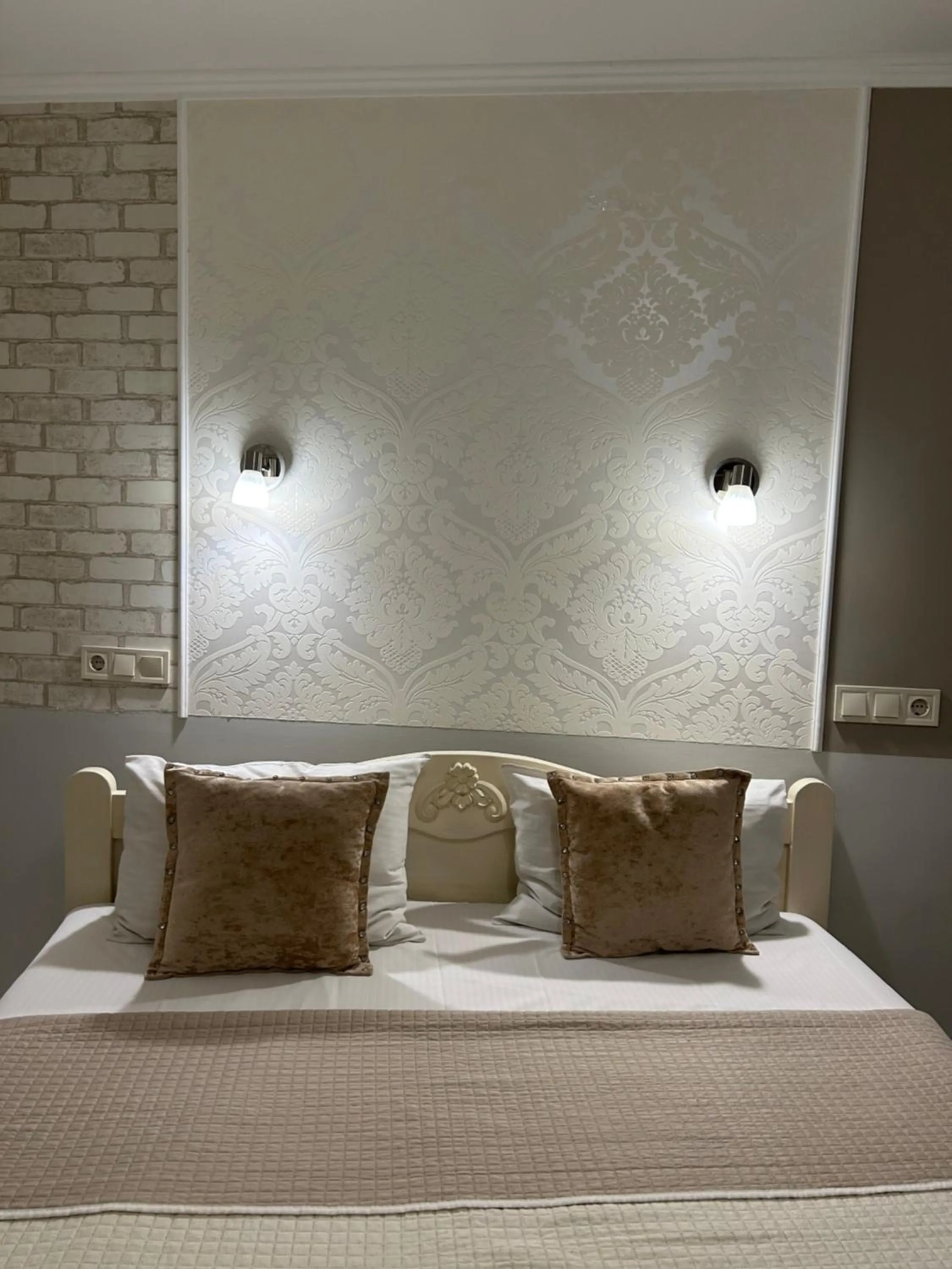 Decorative detail, Bed in Budget Family Hotel