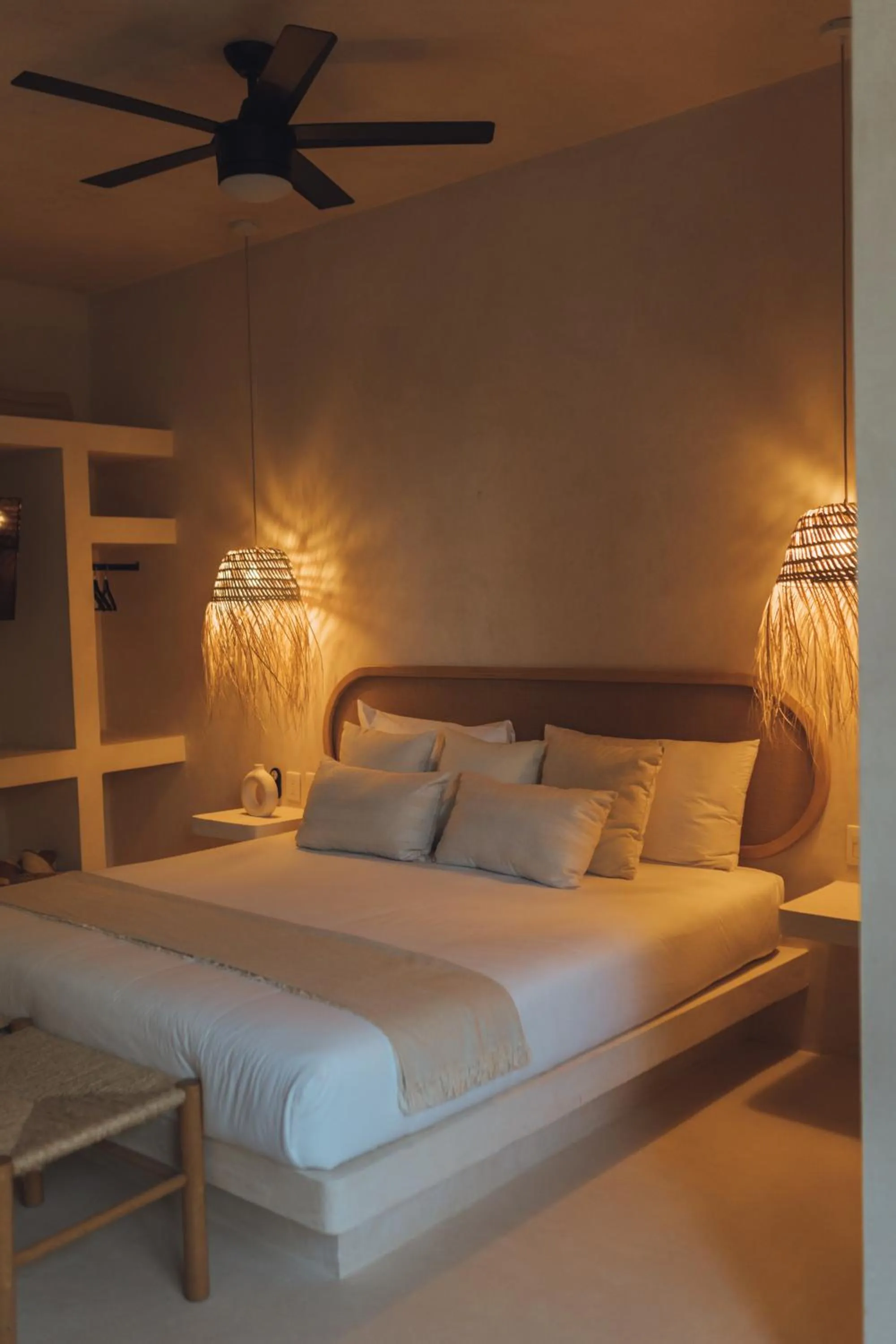 Bed in Casa Peregrino Holbox