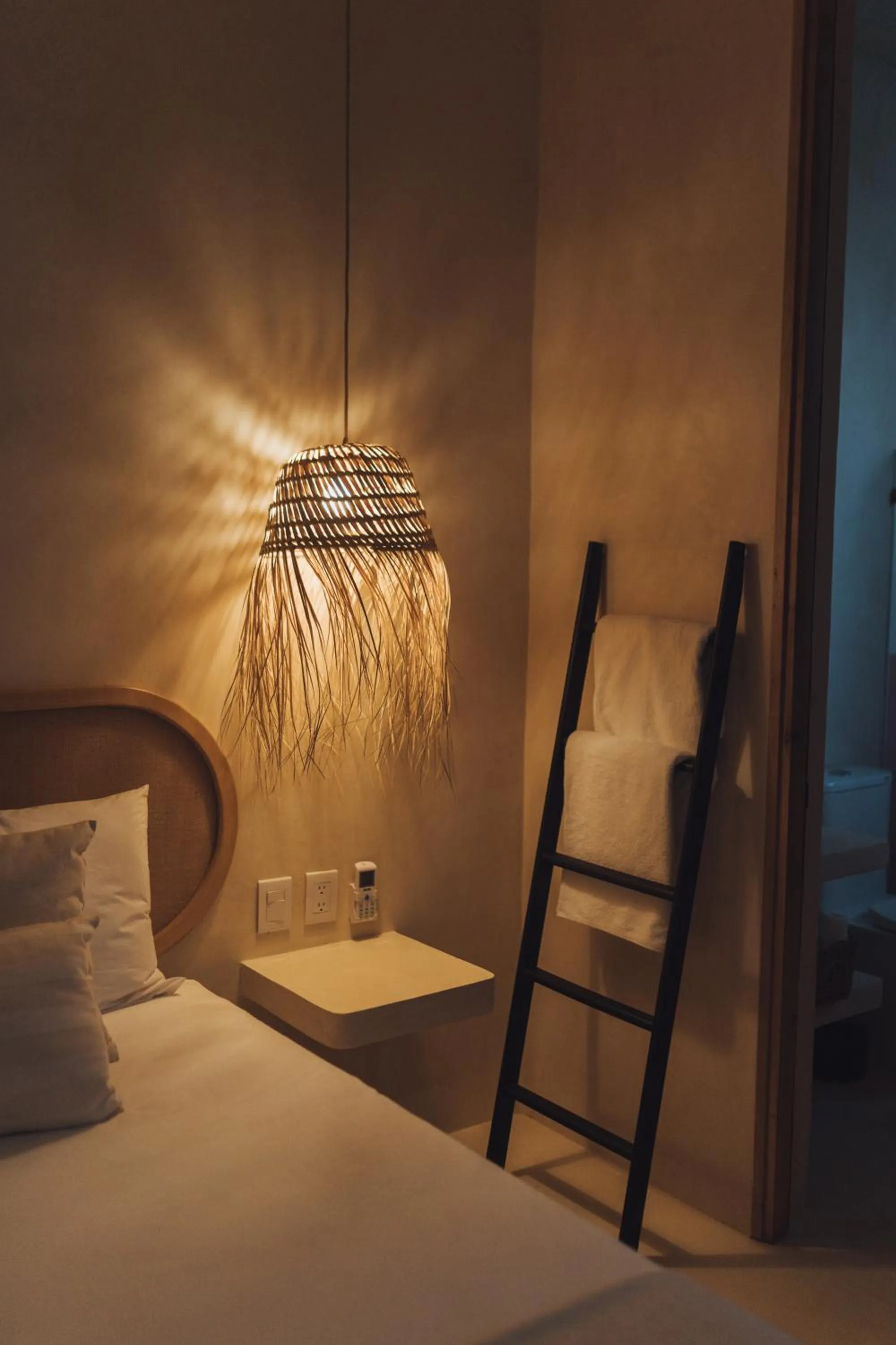 Bed in Casa Peregrino Holbox