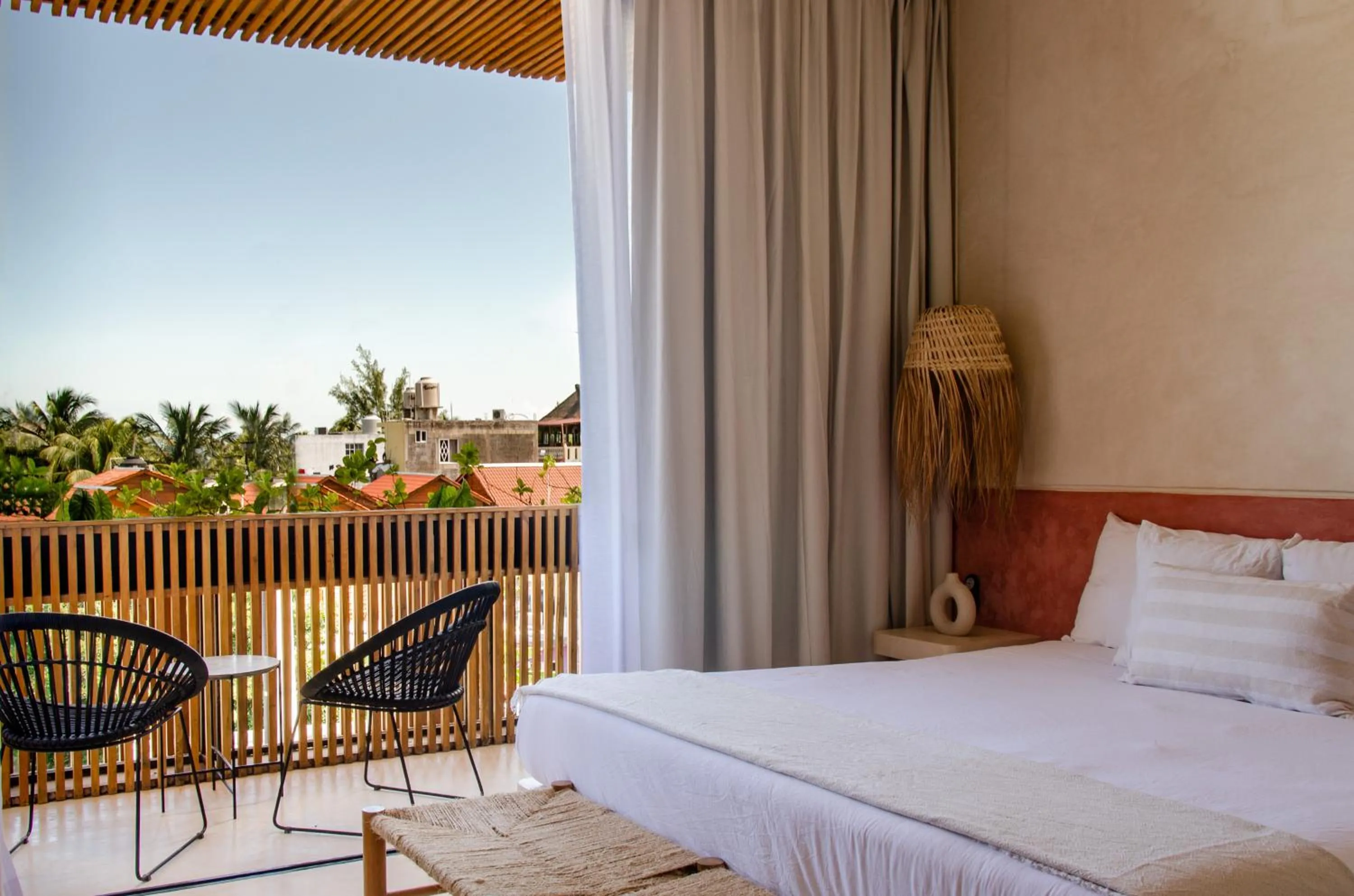 Bed in Casa Peregrino Holbox