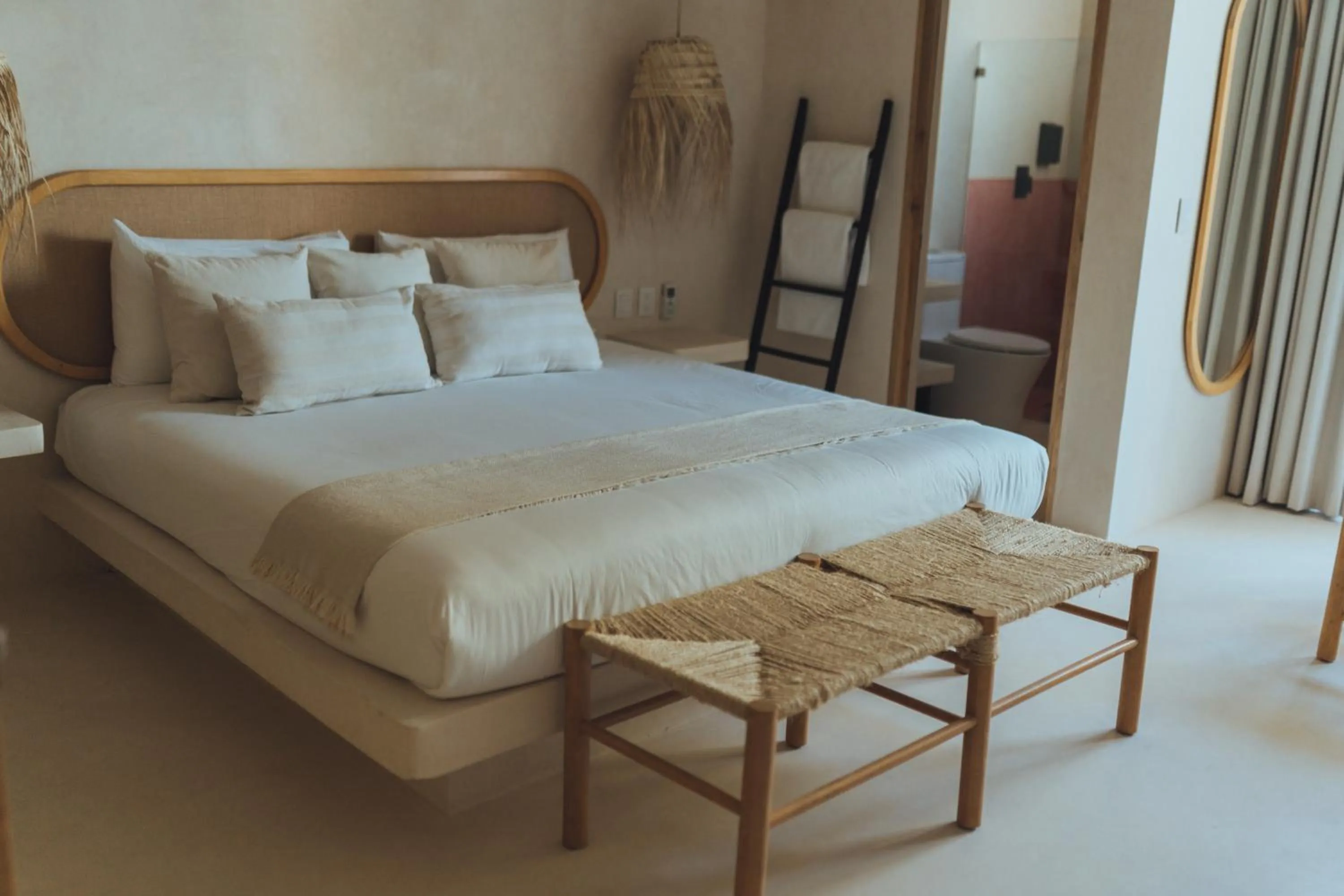 Bed in Casa Peregrino Holbox