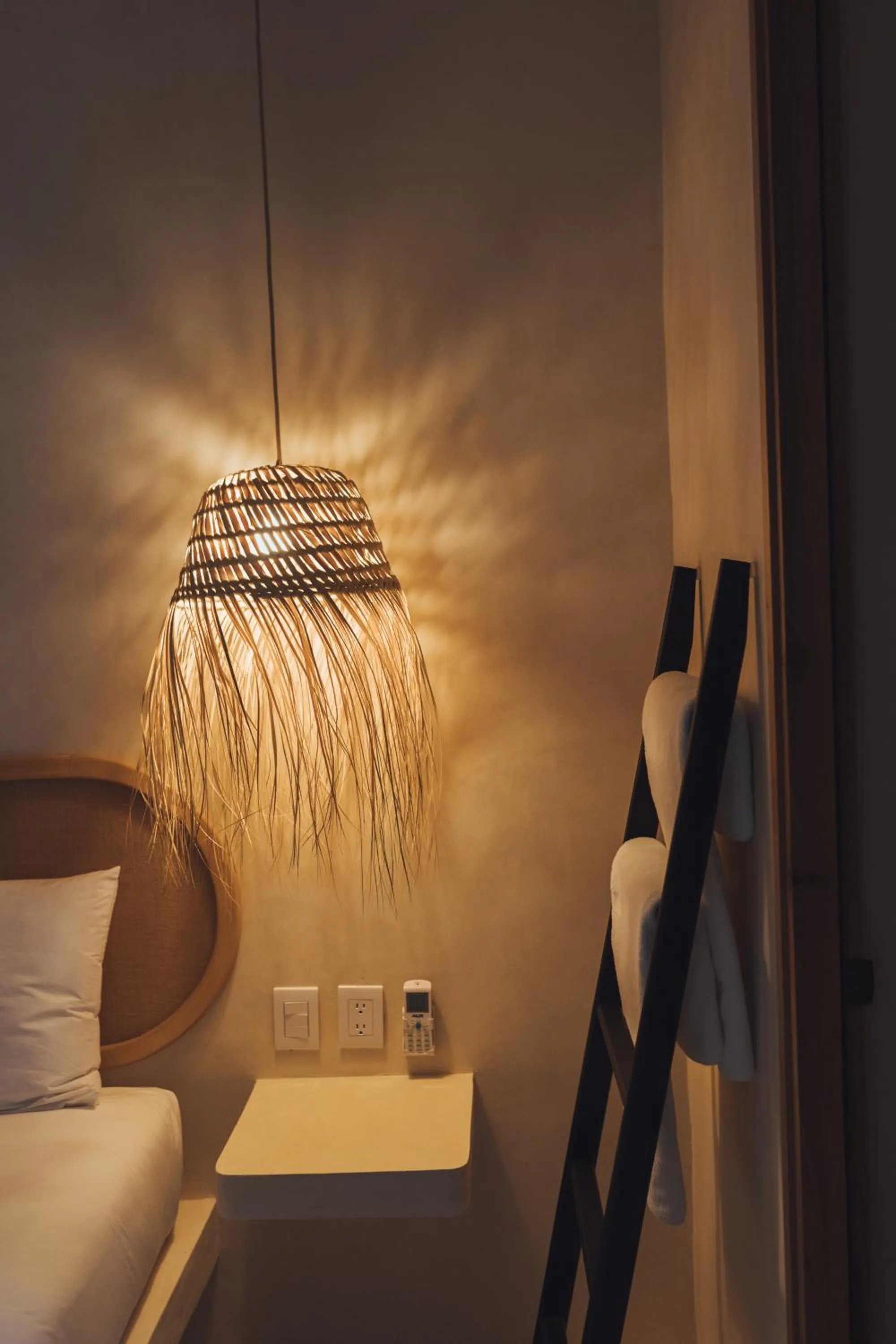 Bedroom, Bed in Casa Peregrino Holbox