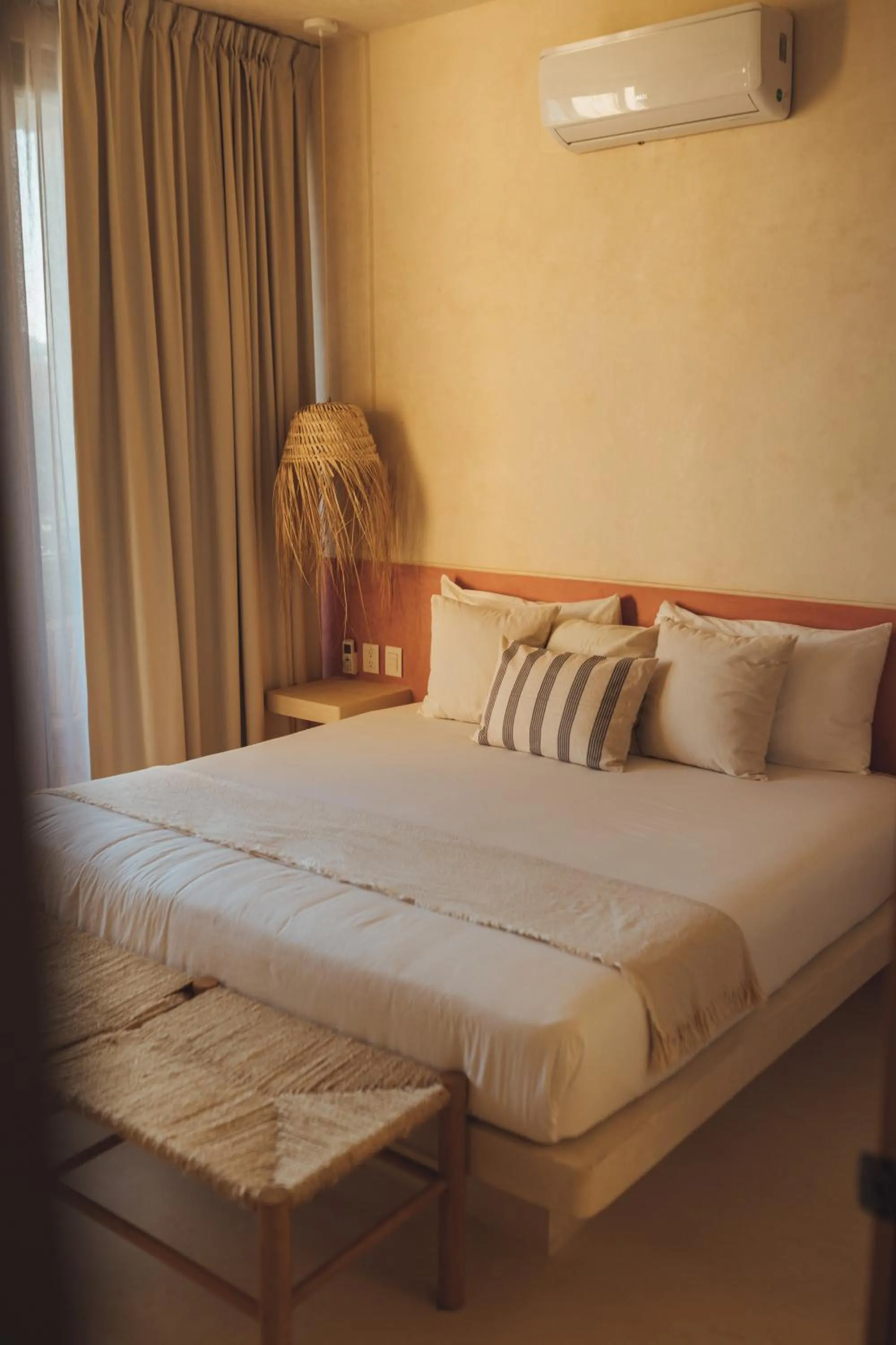 Bed in Casa Peregrino Holbox