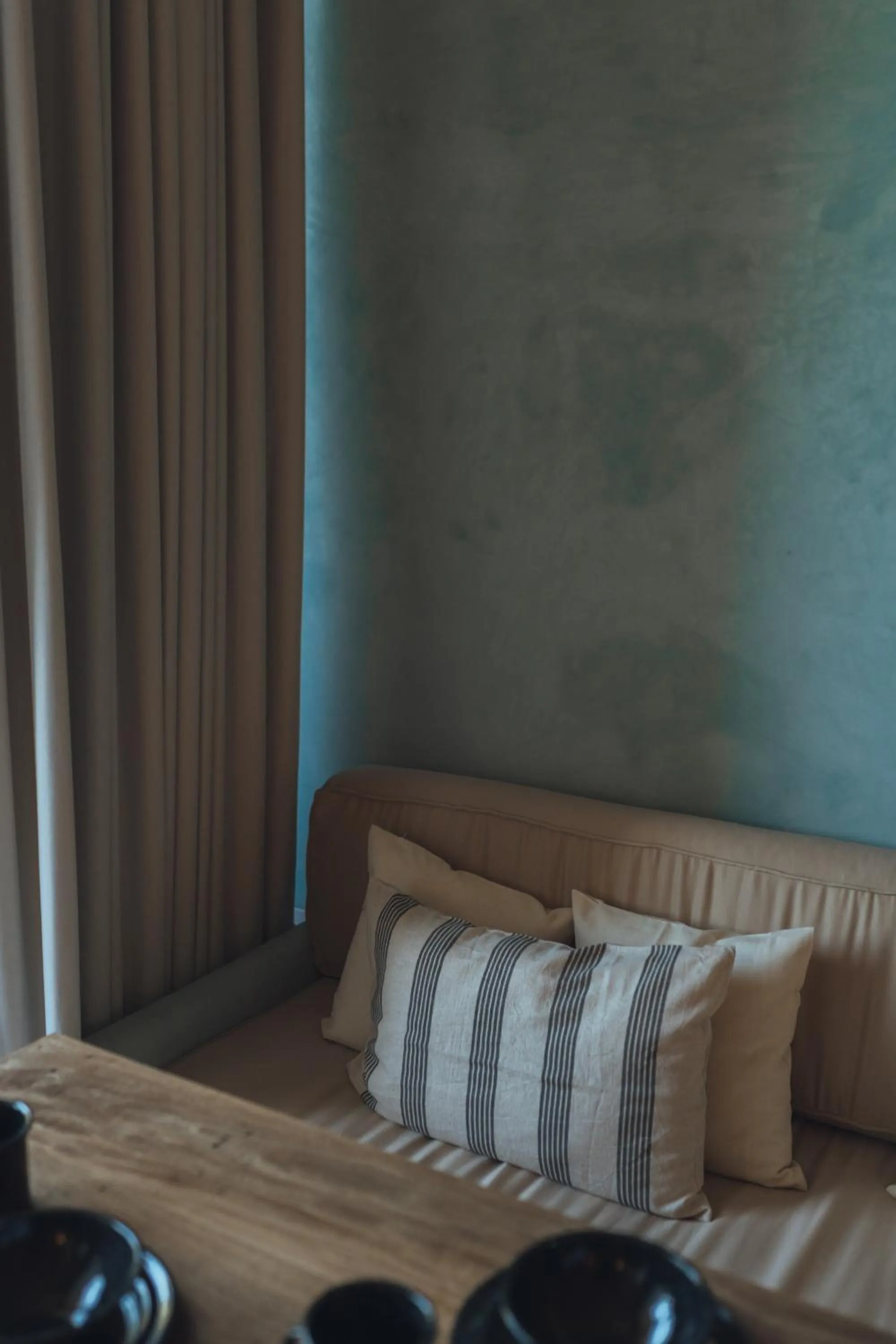 Living room, Bed in Casa Peregrino Holbox