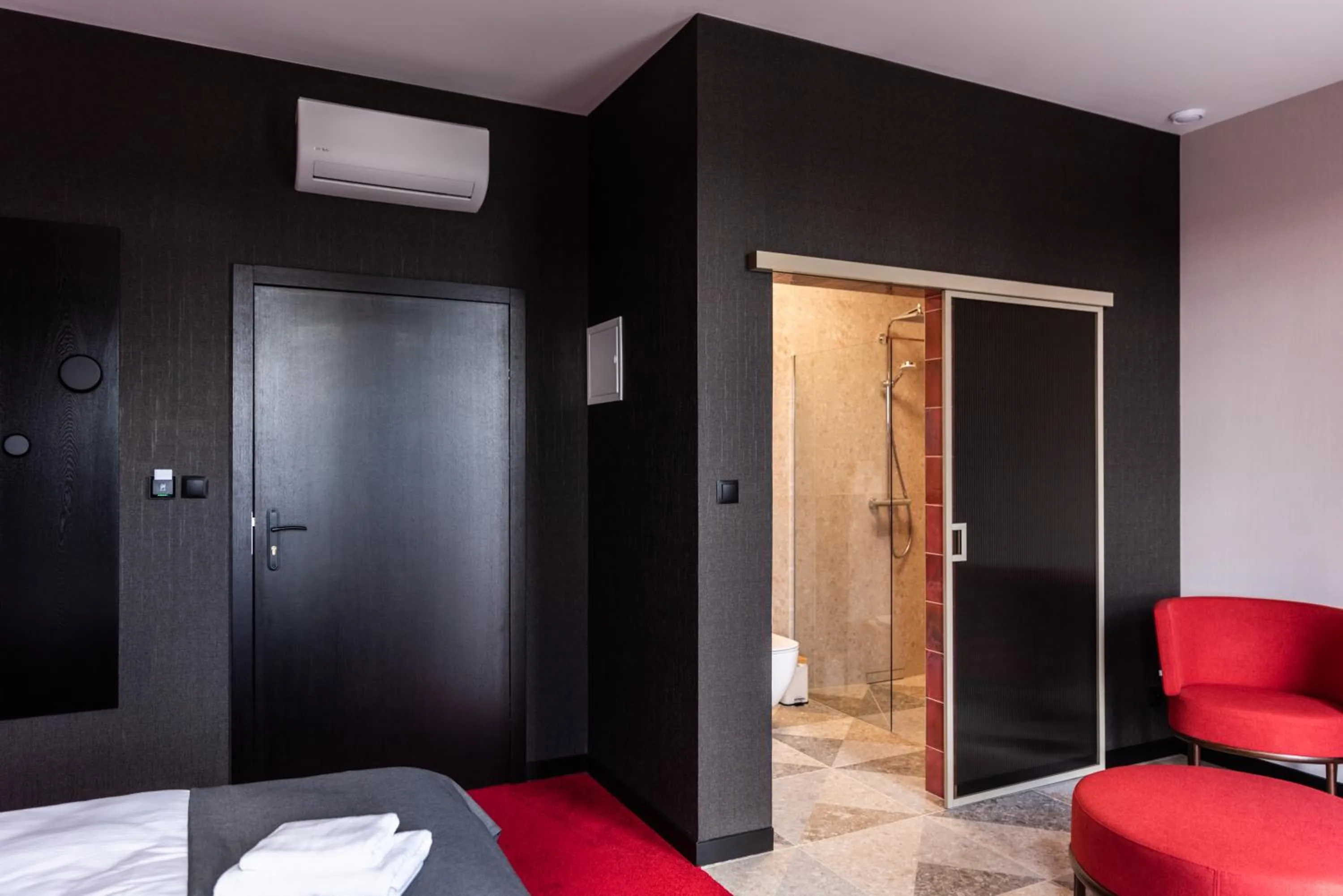 Bathroom, Bed in Pokoje Bytów