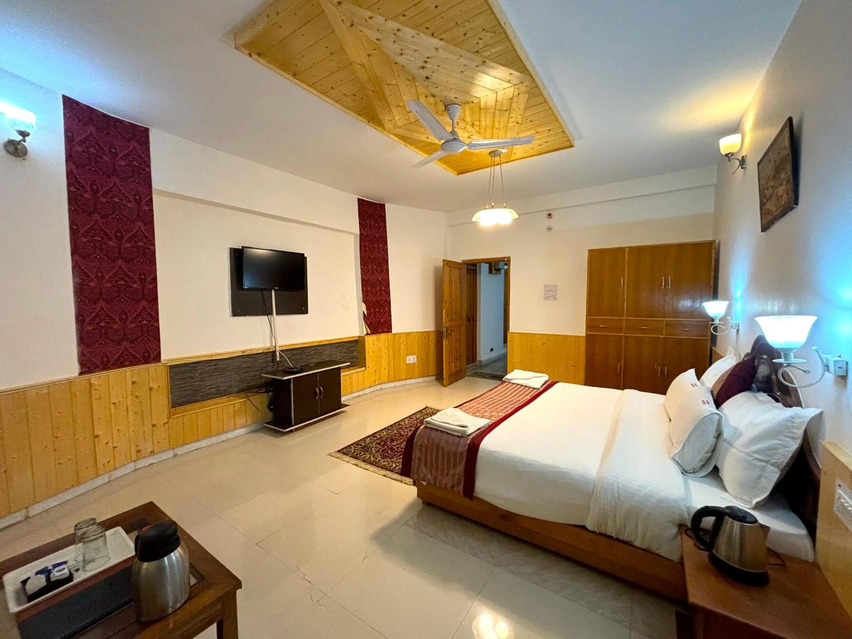 Bed in Countryside Himalayan Resort