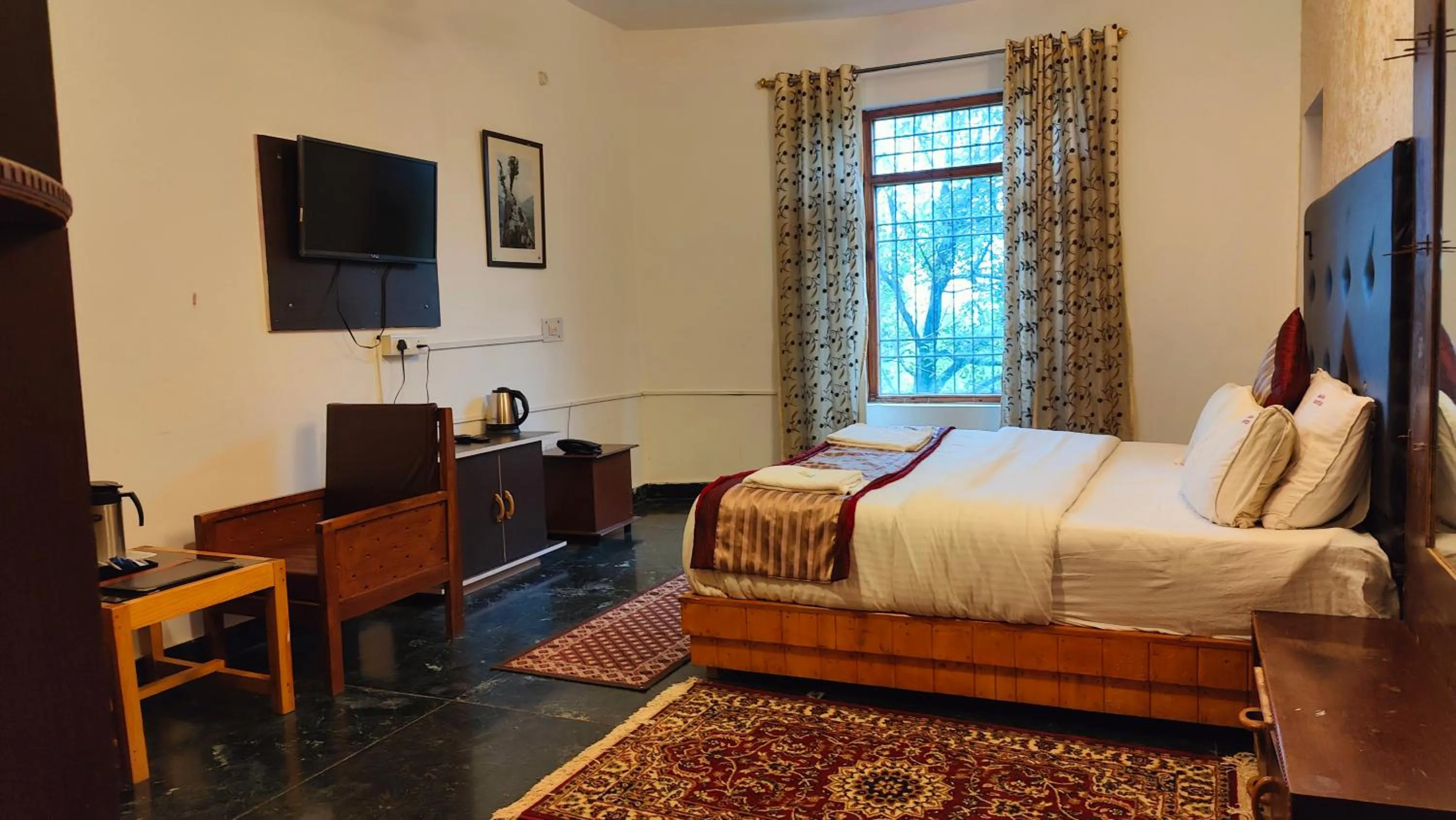 Bedroom, Bed in Countryside Himalayan Resort