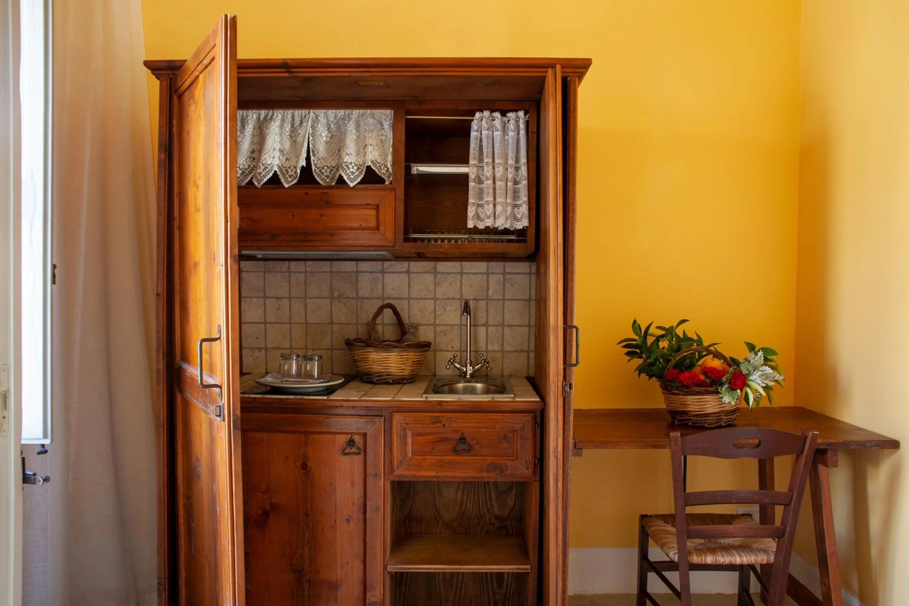 Kitchen or kitchenette in Naturalis Bio Resort