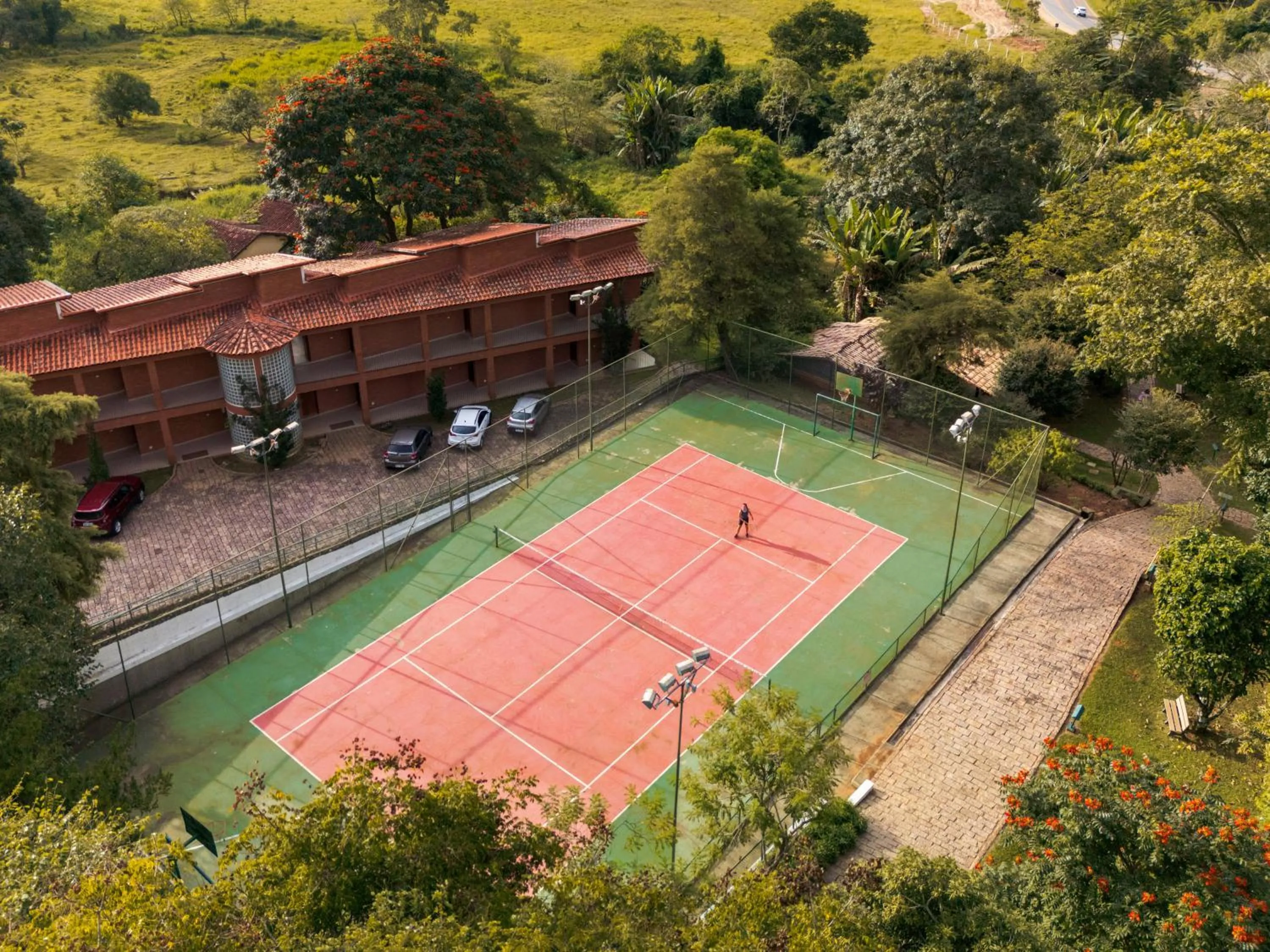 Tennis court in Grinbergs Village Hotel
