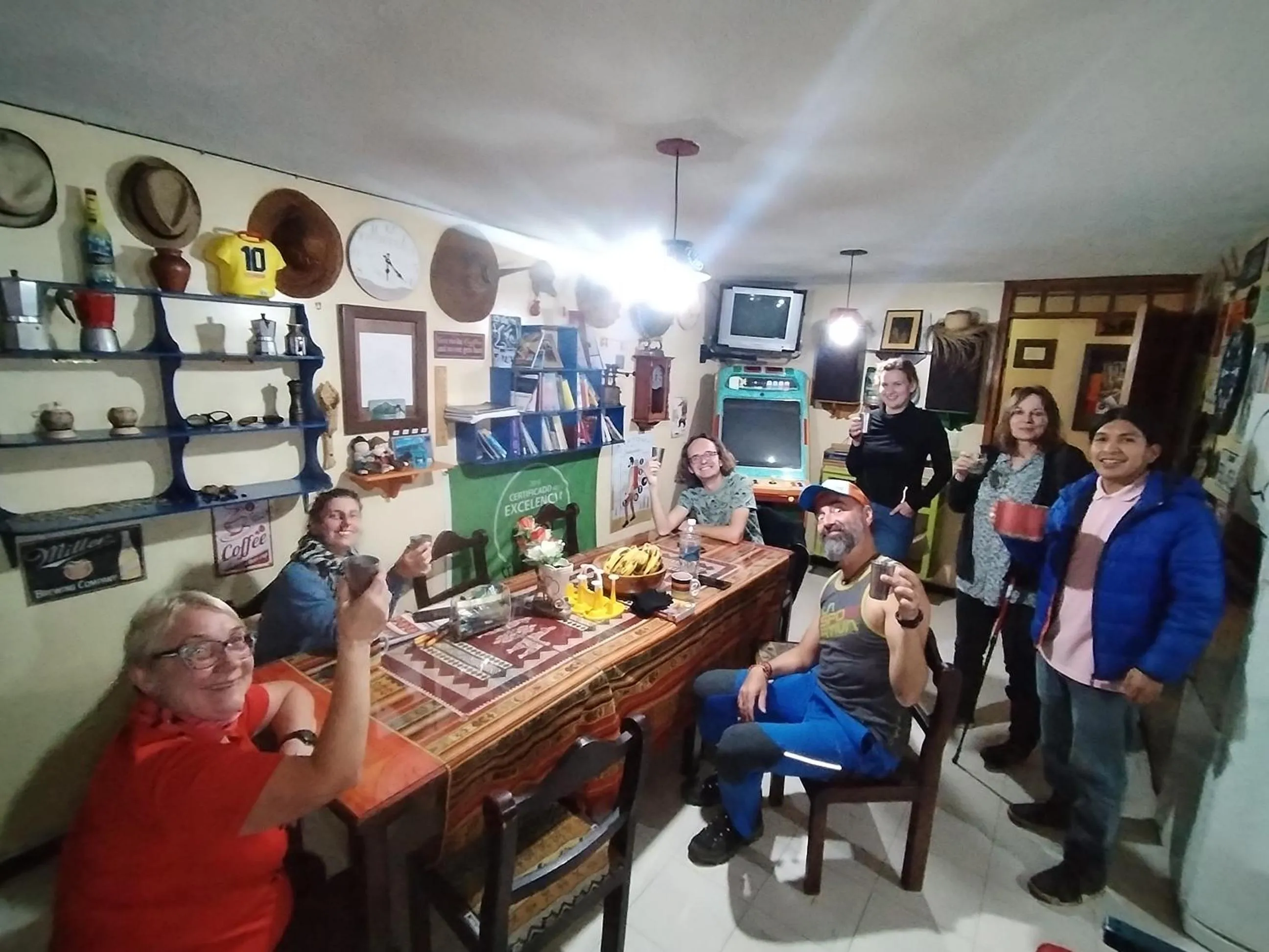 People in Flying Donkey