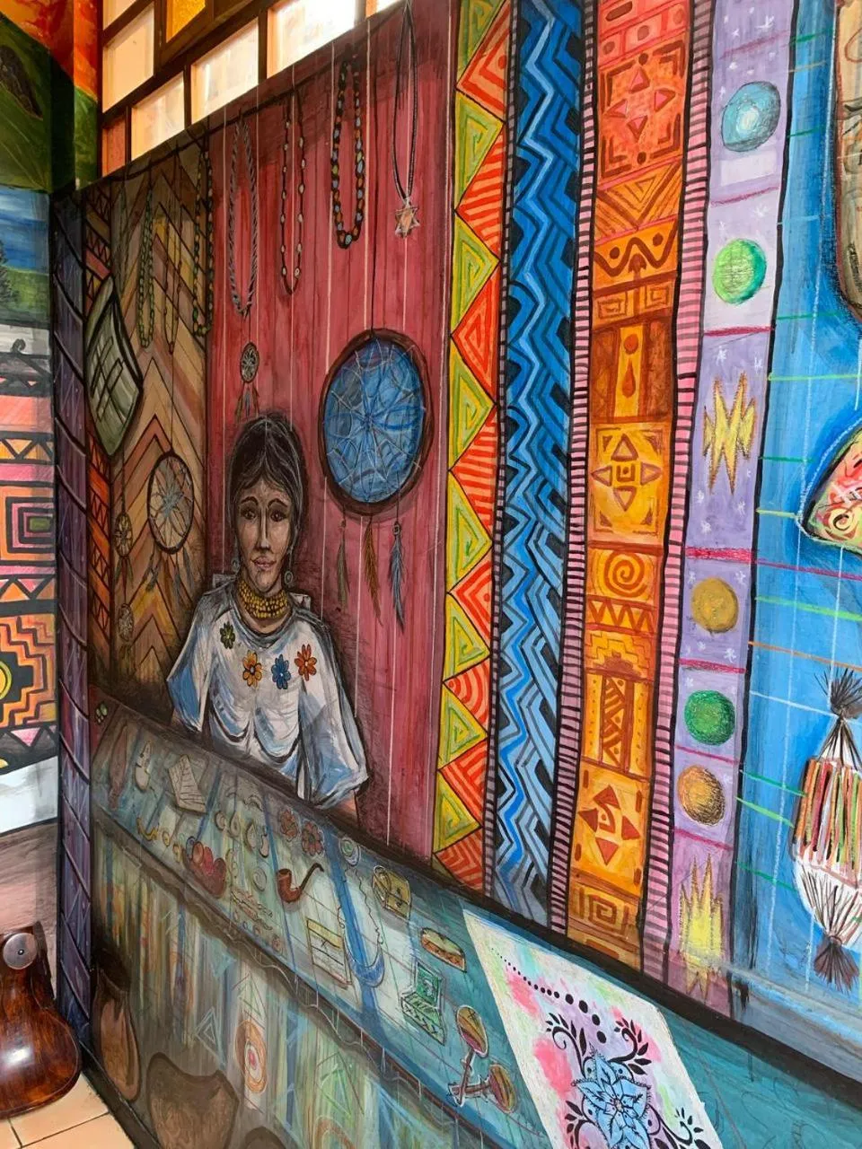 Decorative detail in Flying Donkey