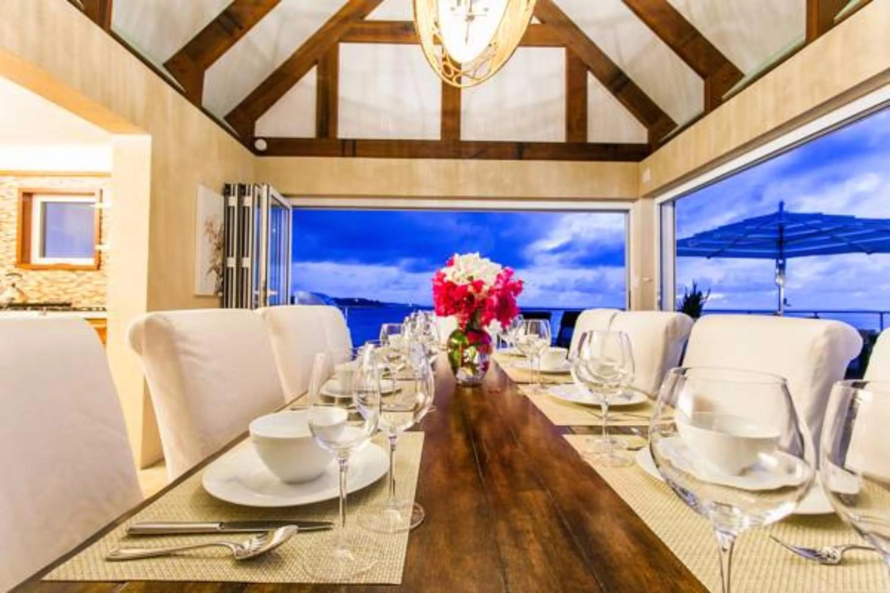 Dining area in CeBlue Villas