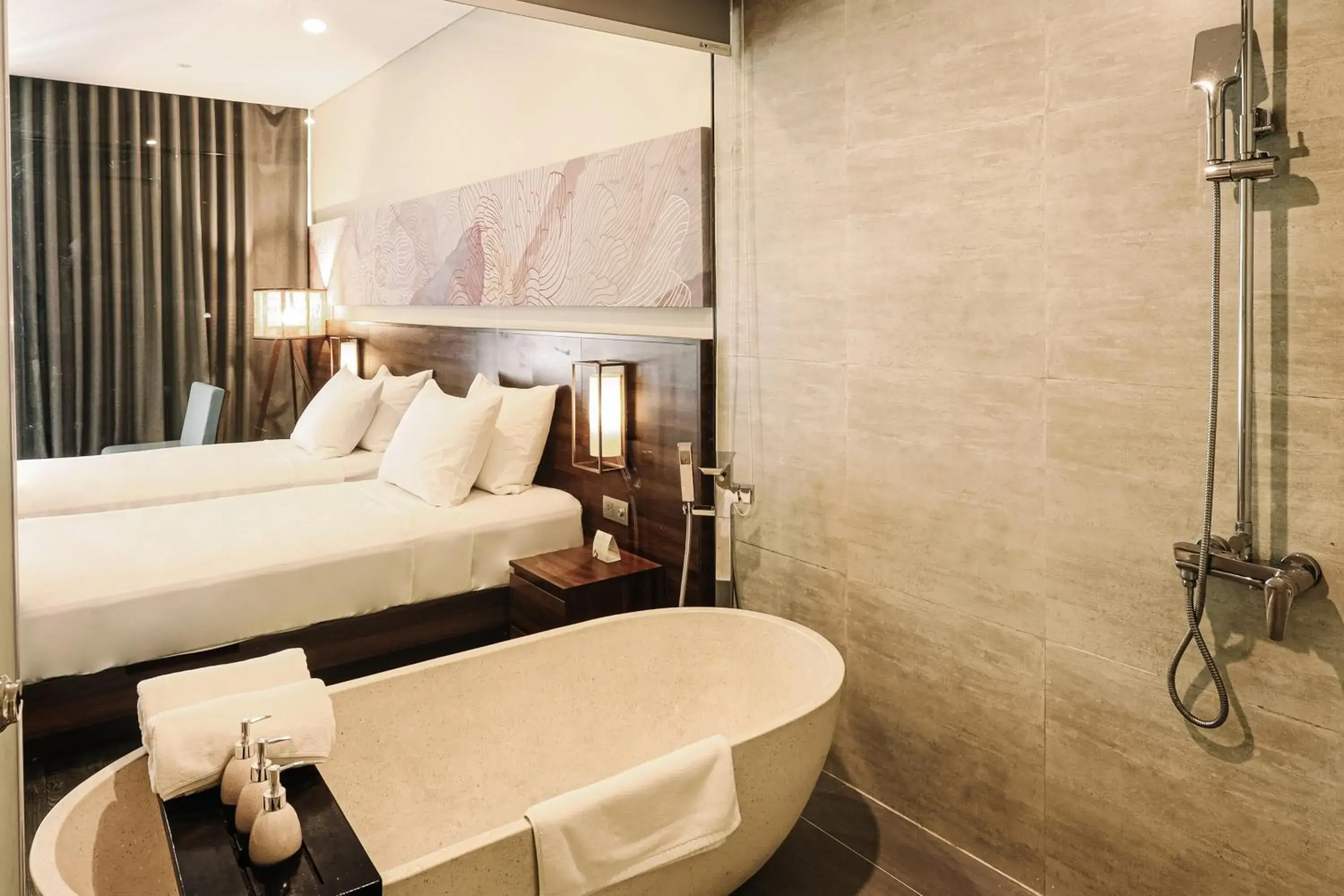 Deluxe Twin Room with River View in Hoi An Memories Resort & Spa Deluxe Twin Room with River View in Hoi An Memories Resort & Spa