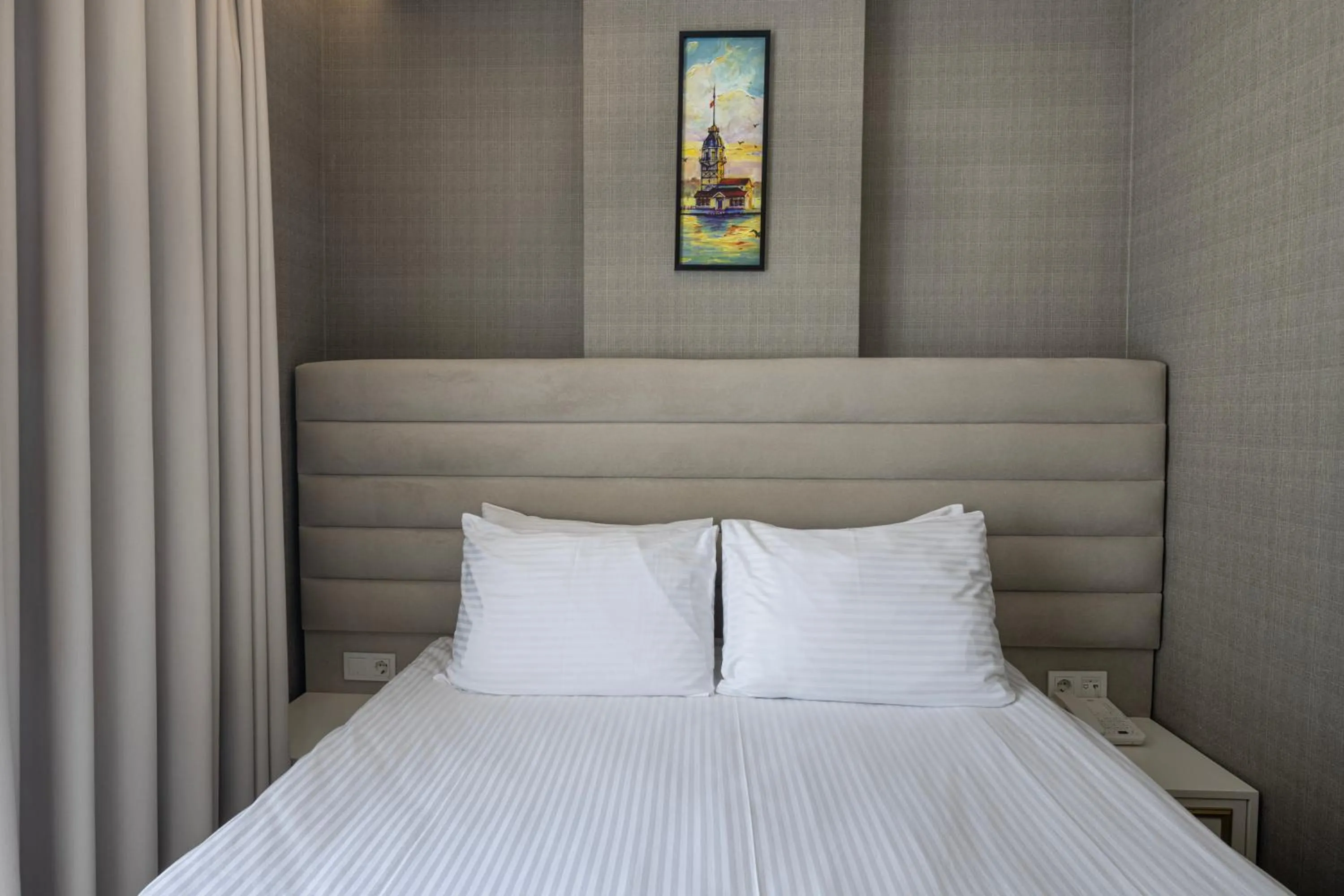 Bed in Mr BEYAZ HOTEL