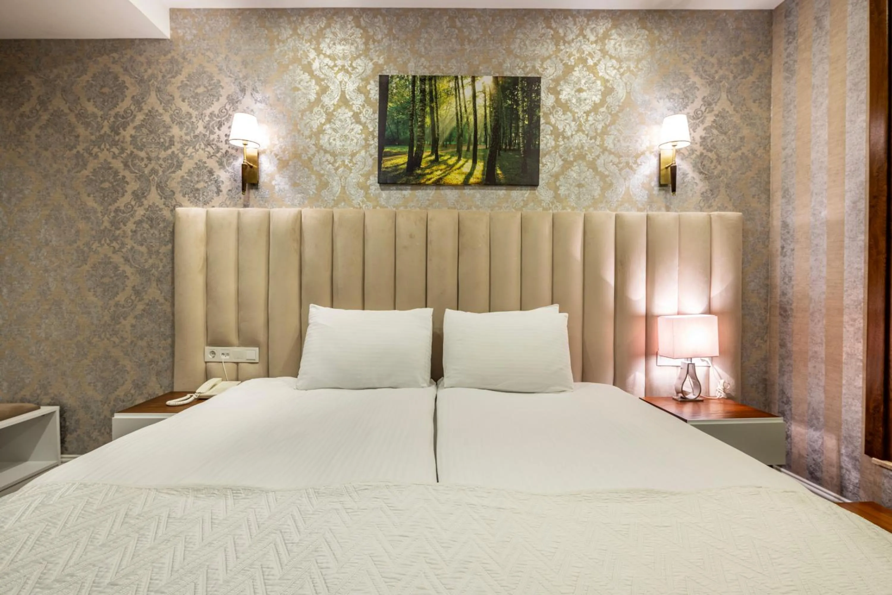 Bed in Mr BEYAZ HOTEL