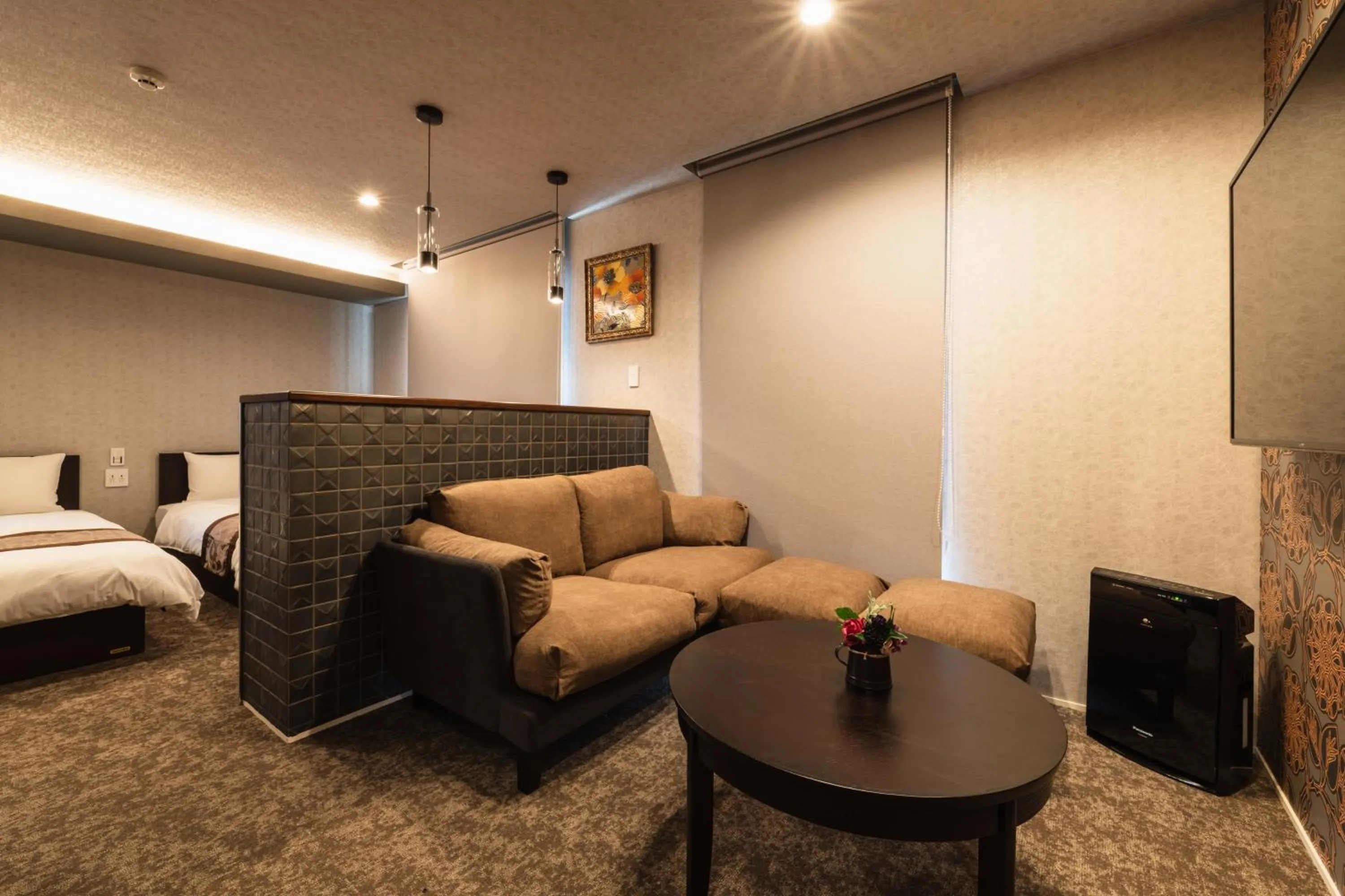 Seating area, Bed in GRAND BASE Urakami