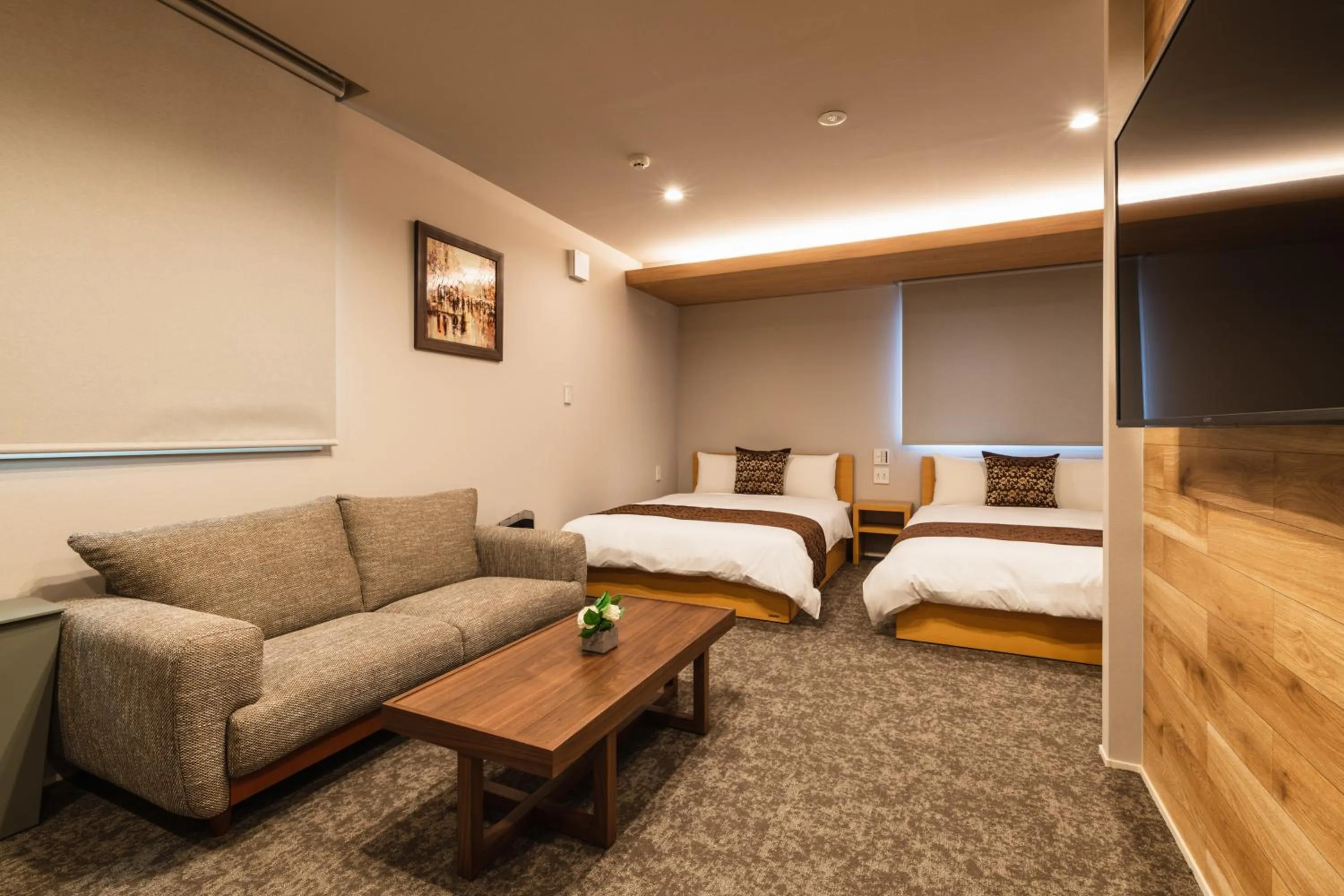 Photo of the whole room, Bed in GRAND BASE Urakami