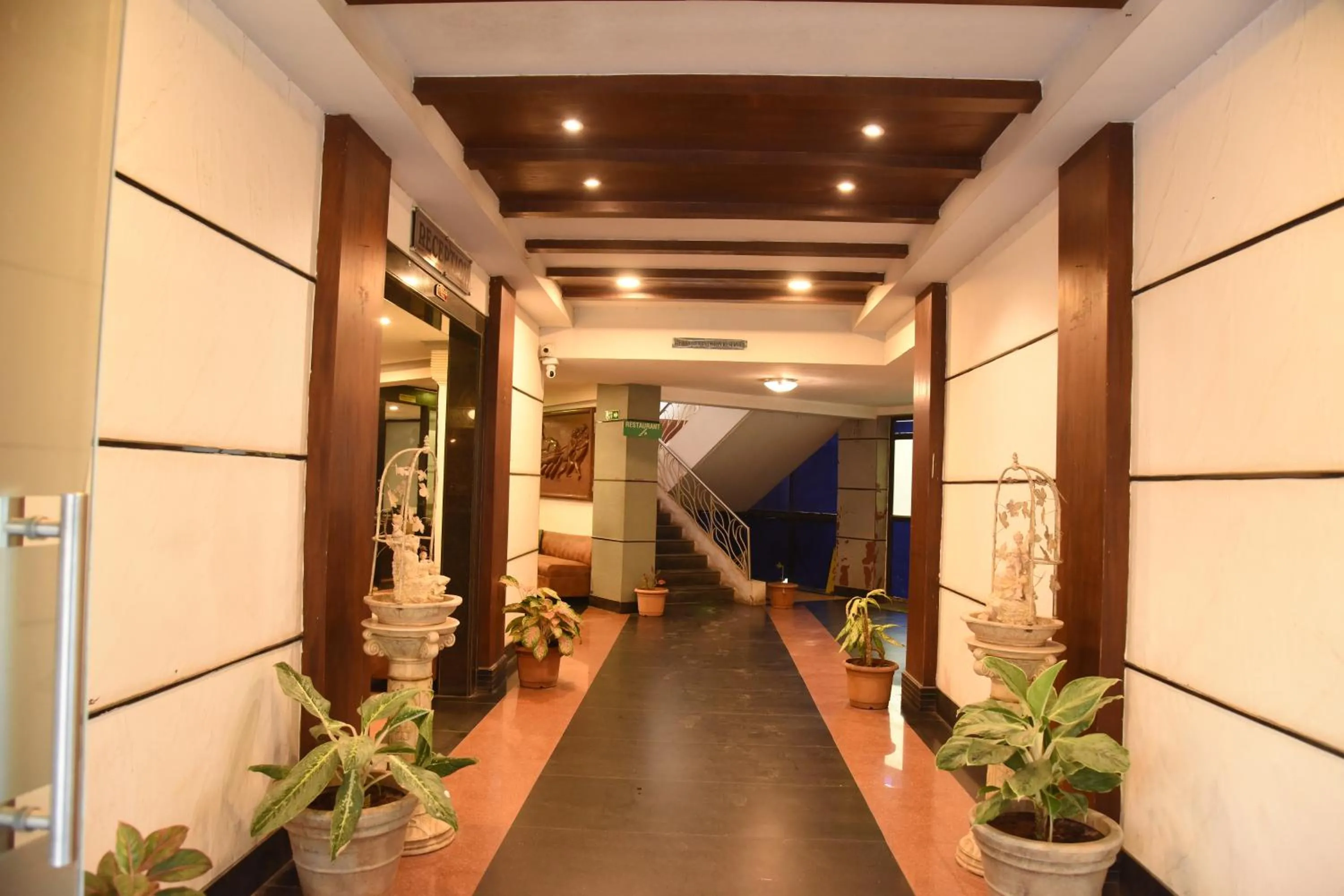 Lobby or reception in Om Shiv Hotel