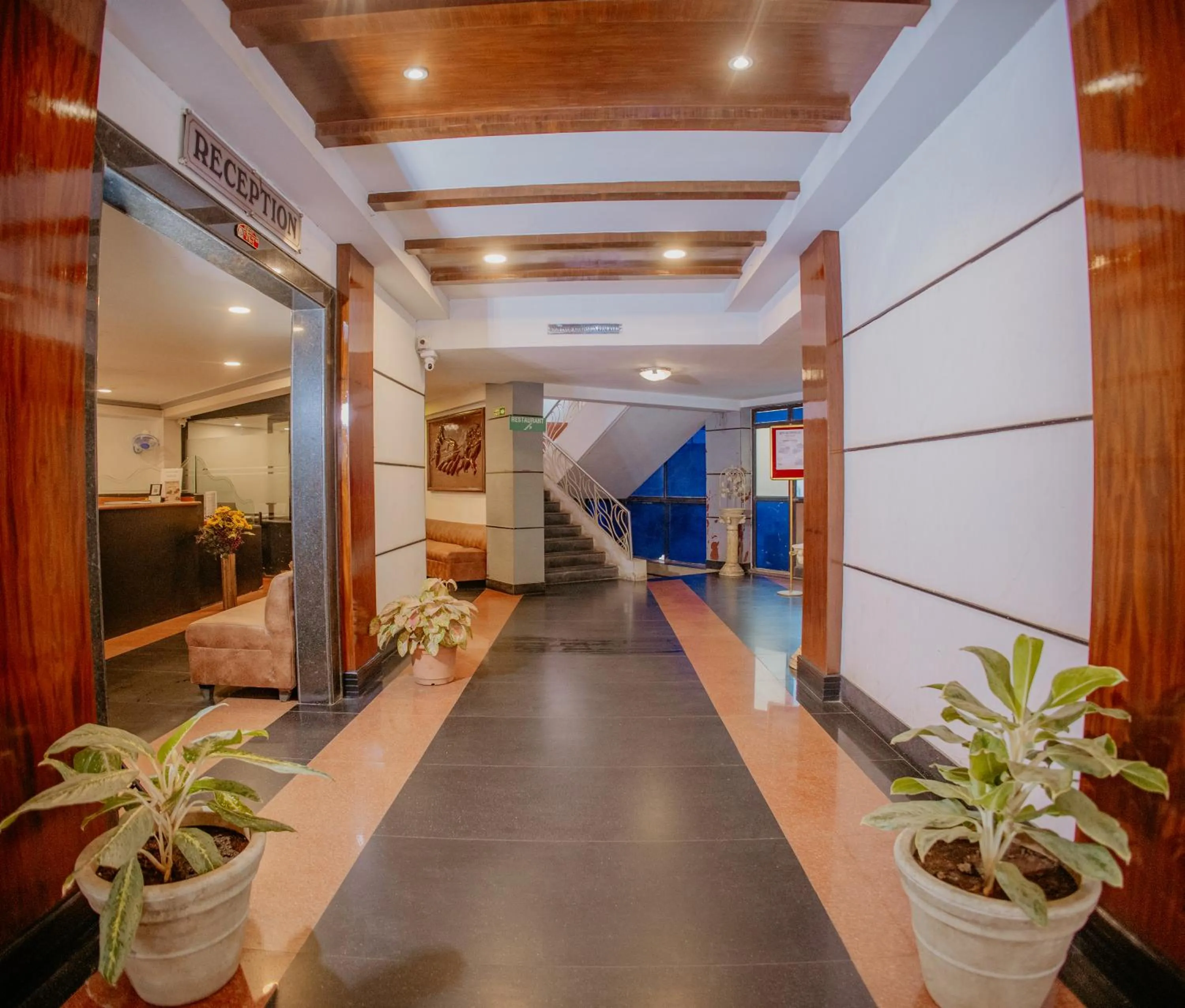 Lobby or reception in Om Shiv Hotel