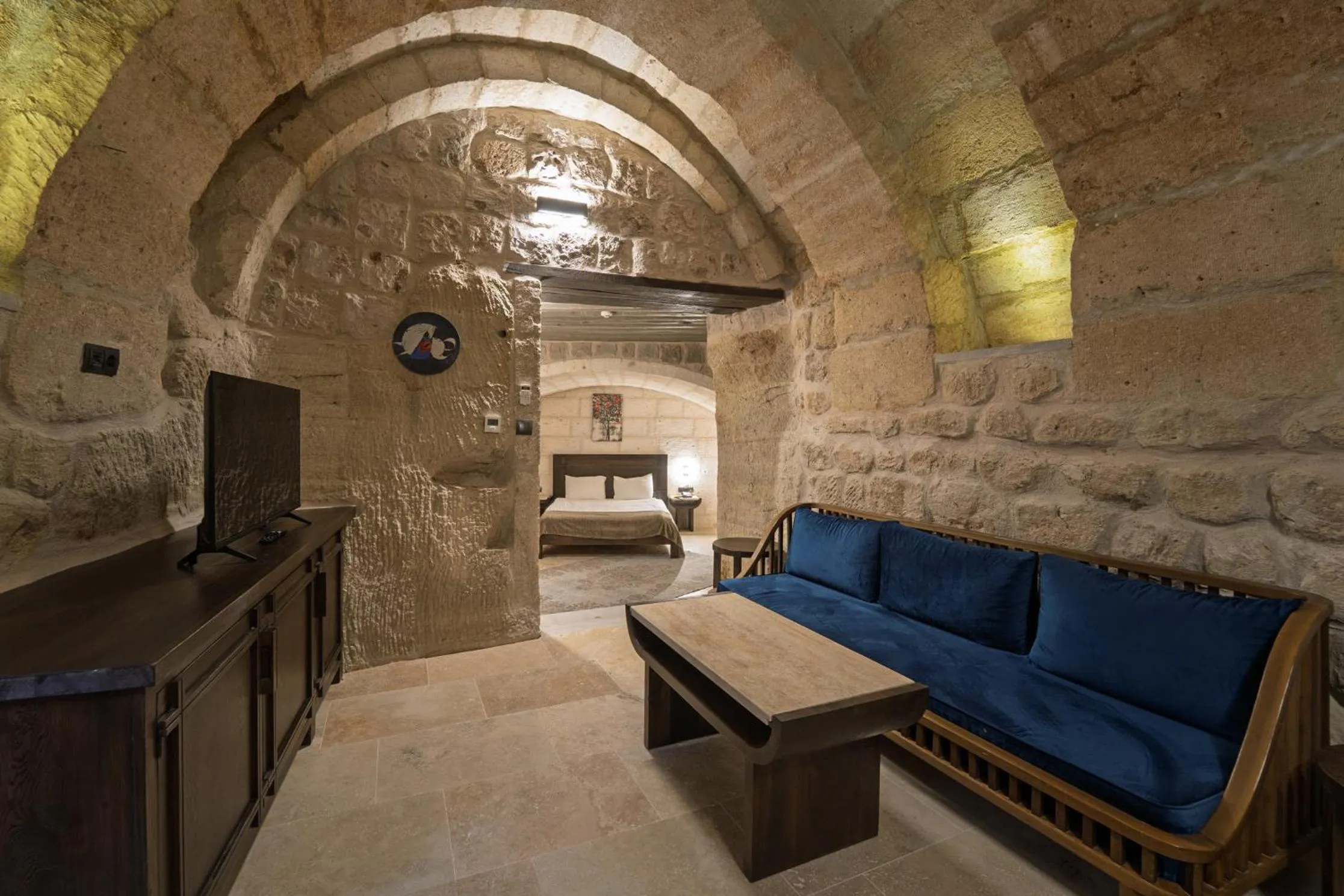 Seating area in Luvi Cave Hotel